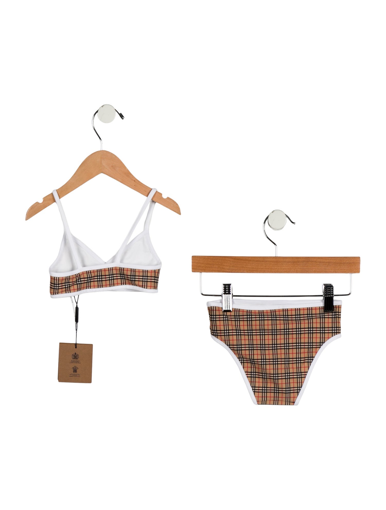 Burberry Girls' House Check Two Piece Swimsuit w/Tags