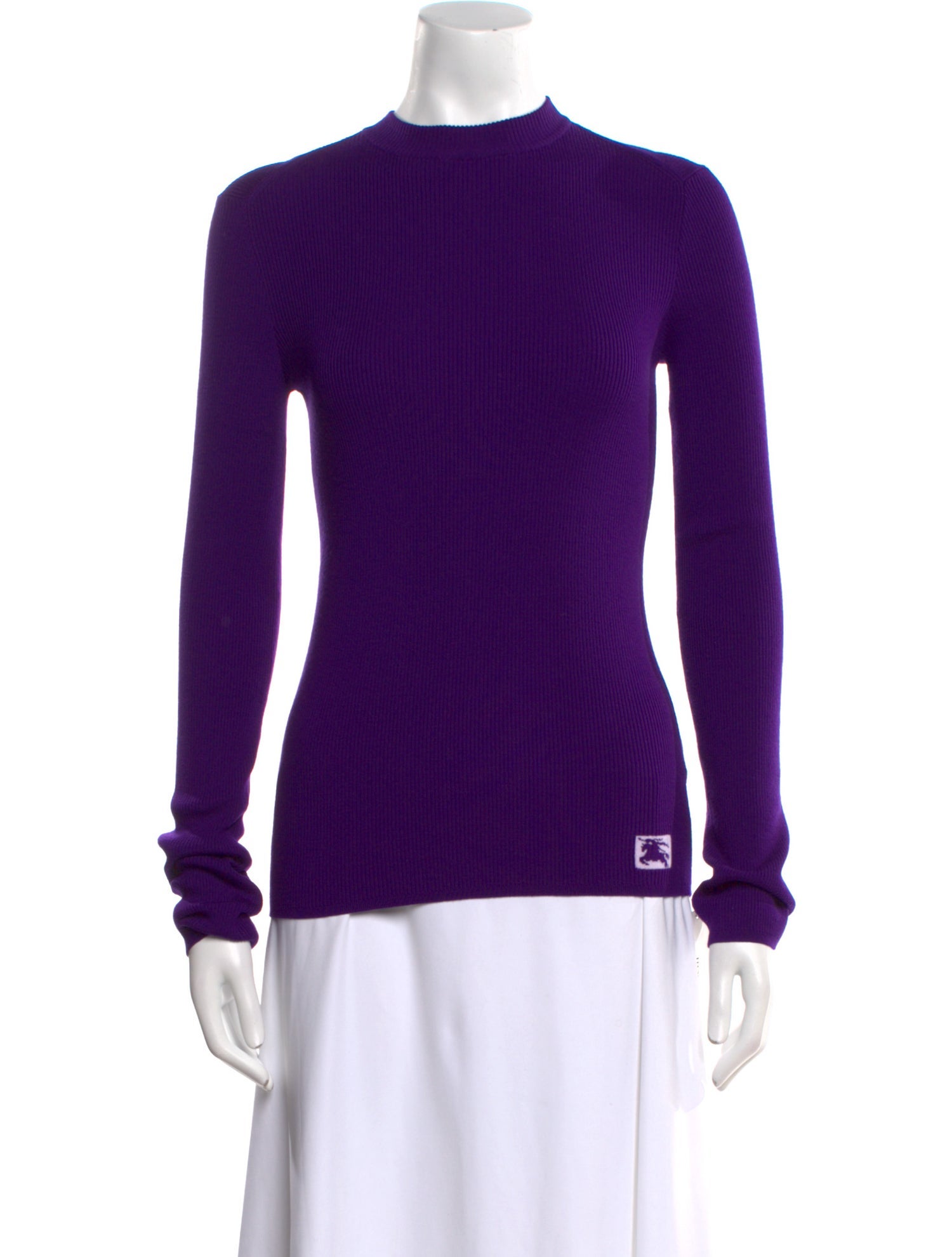 Burberry Wool Mock Neck Sweater