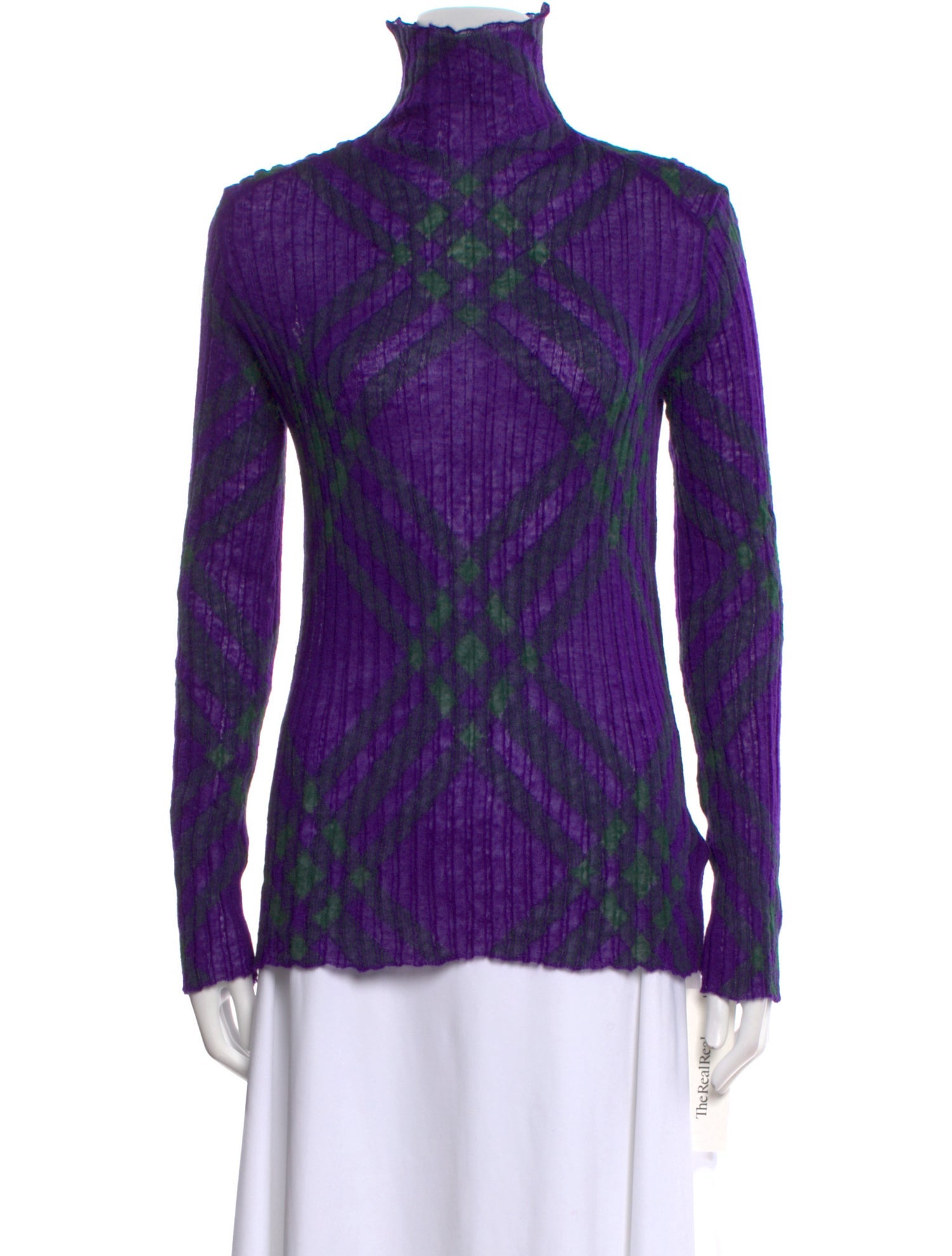 Burberry Printed Turtleneck Sweater