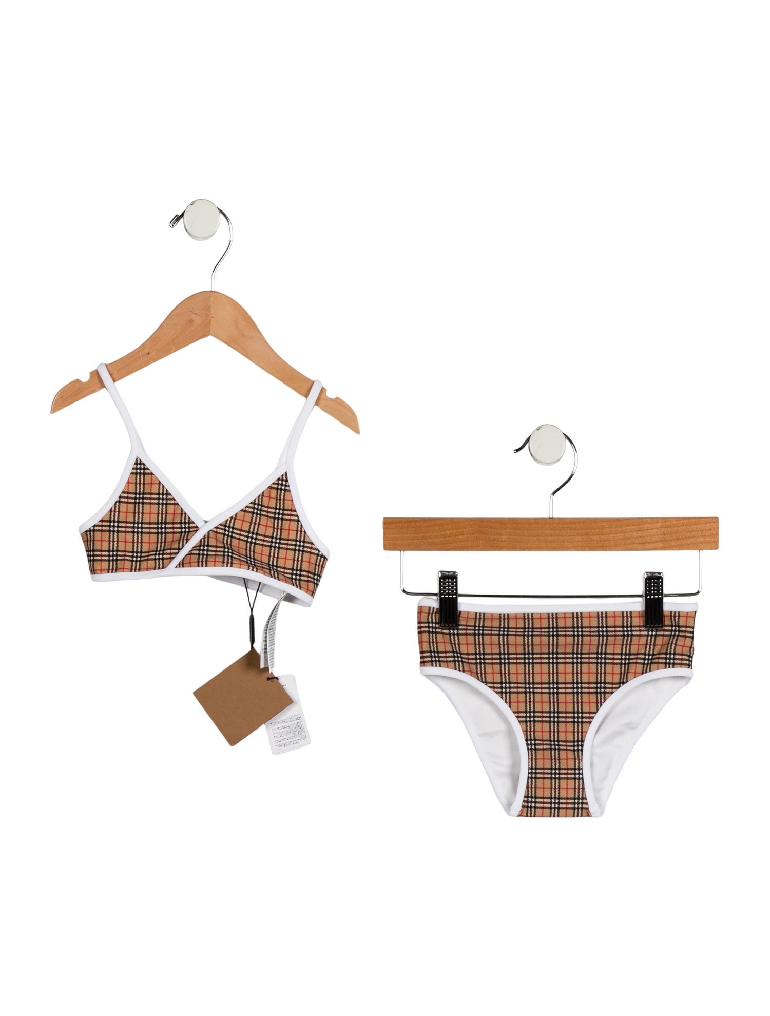 Burberry Girls' House Check Two Piece Swimsuit w/Tags