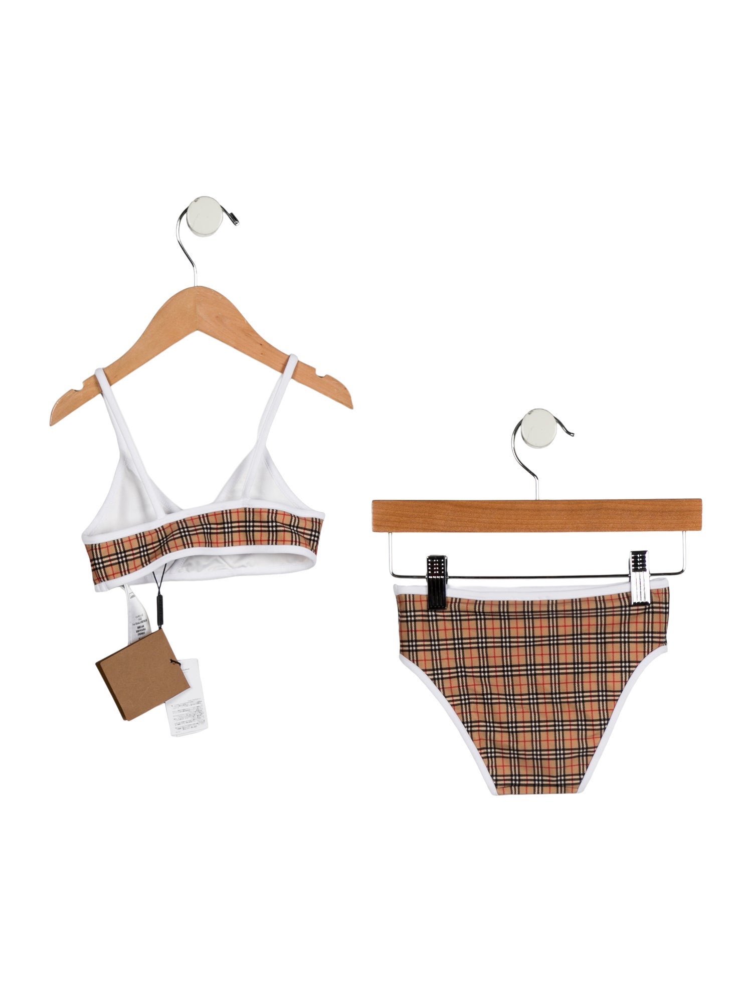 Burberry Girls' House Check Two Piece Swimsuit w/Tags