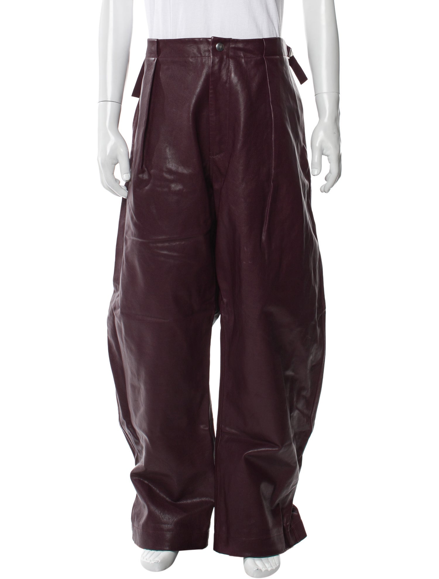 Burberry Calf Leather Sweatpants