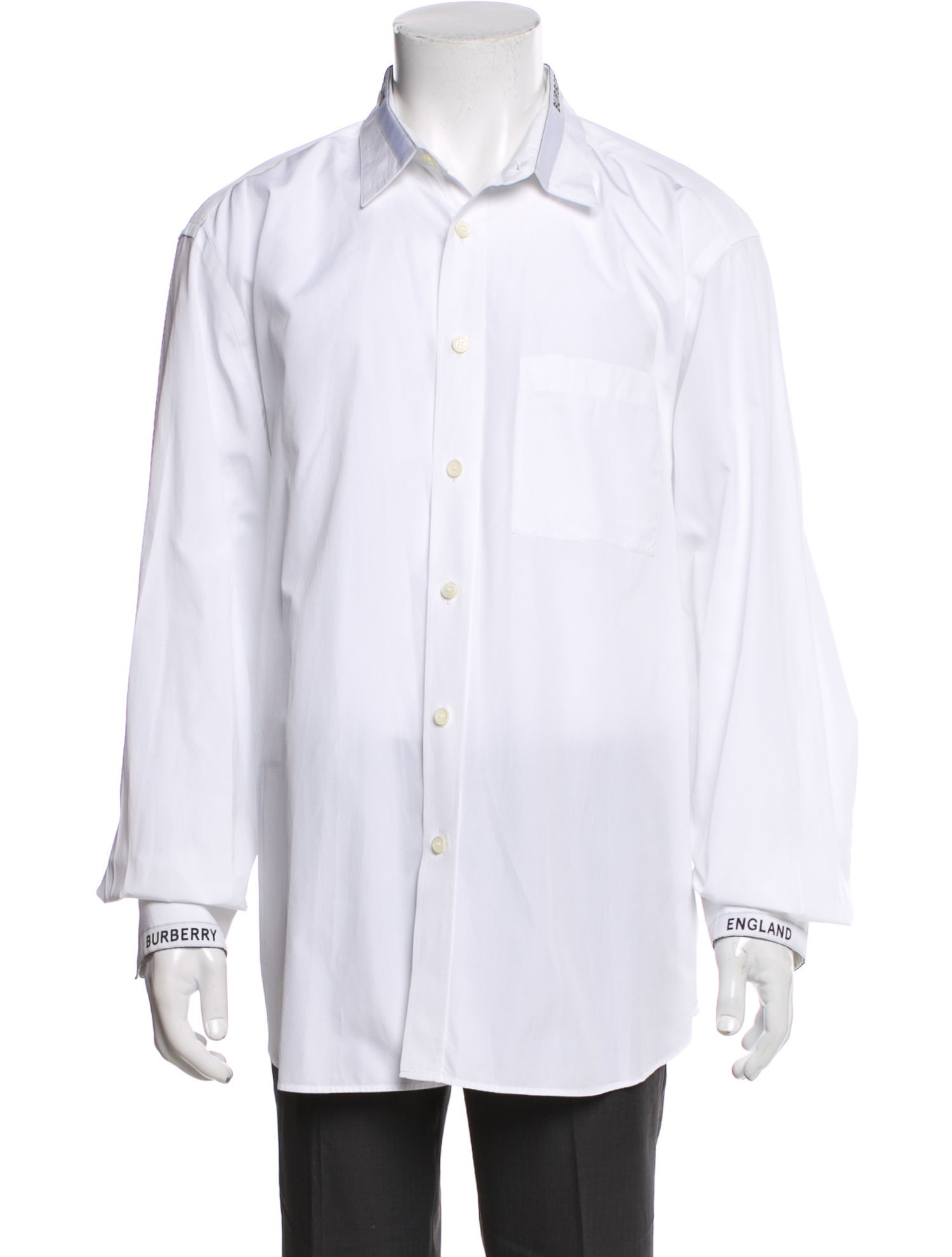 Burberry Nova Check Pattern Long Sleeve Dress Shirt