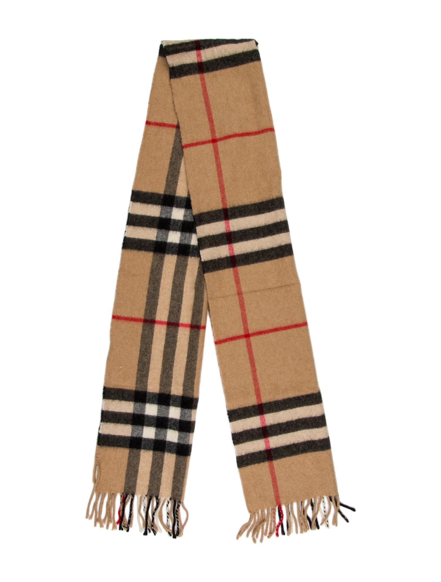 Burberry Cashmere House Check Pattern Scarf