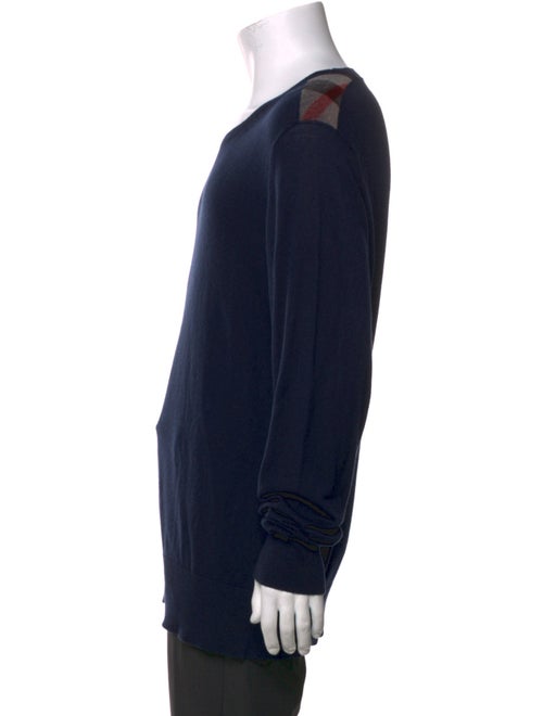 Burberry Exploded Check Pattern Crew Neck Pullover