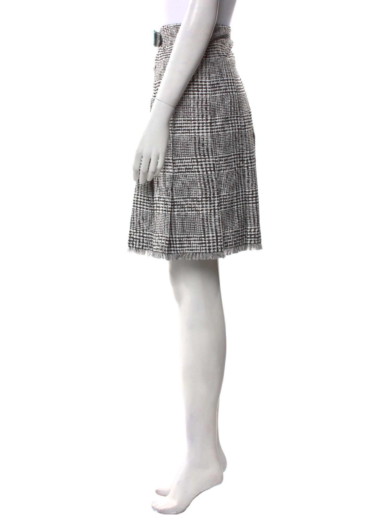 Burberry Plaid Print Knee-Length Skirt w/ Tags