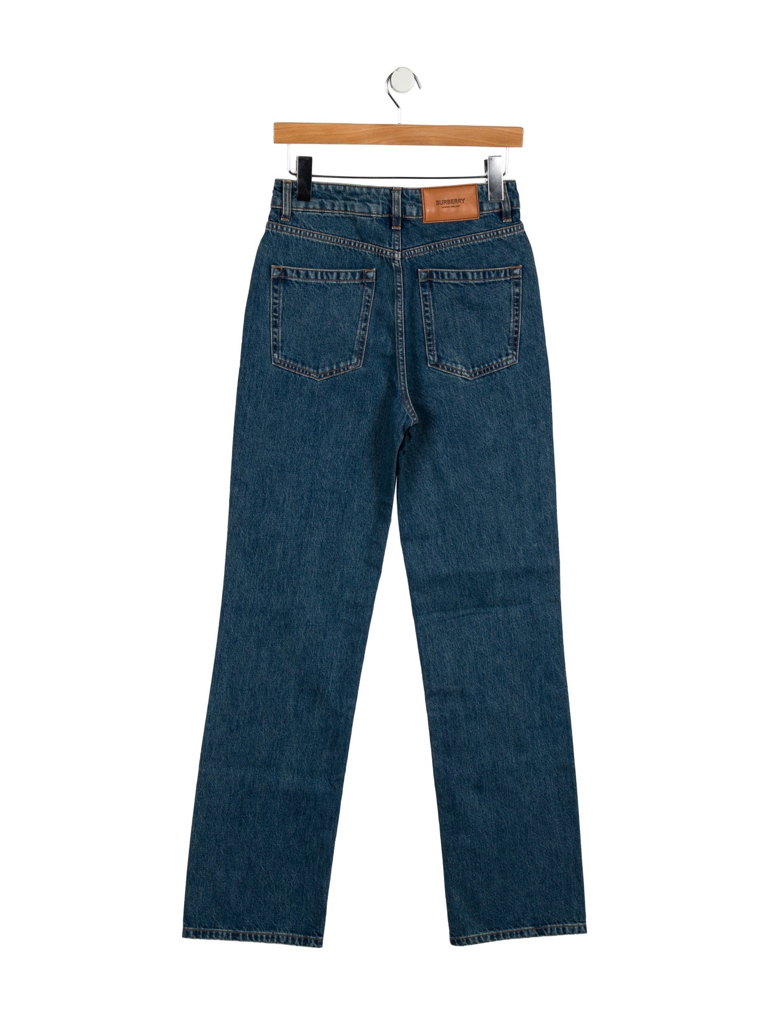 Burberry High-Rise Straight Leg Jeans w/ Tags