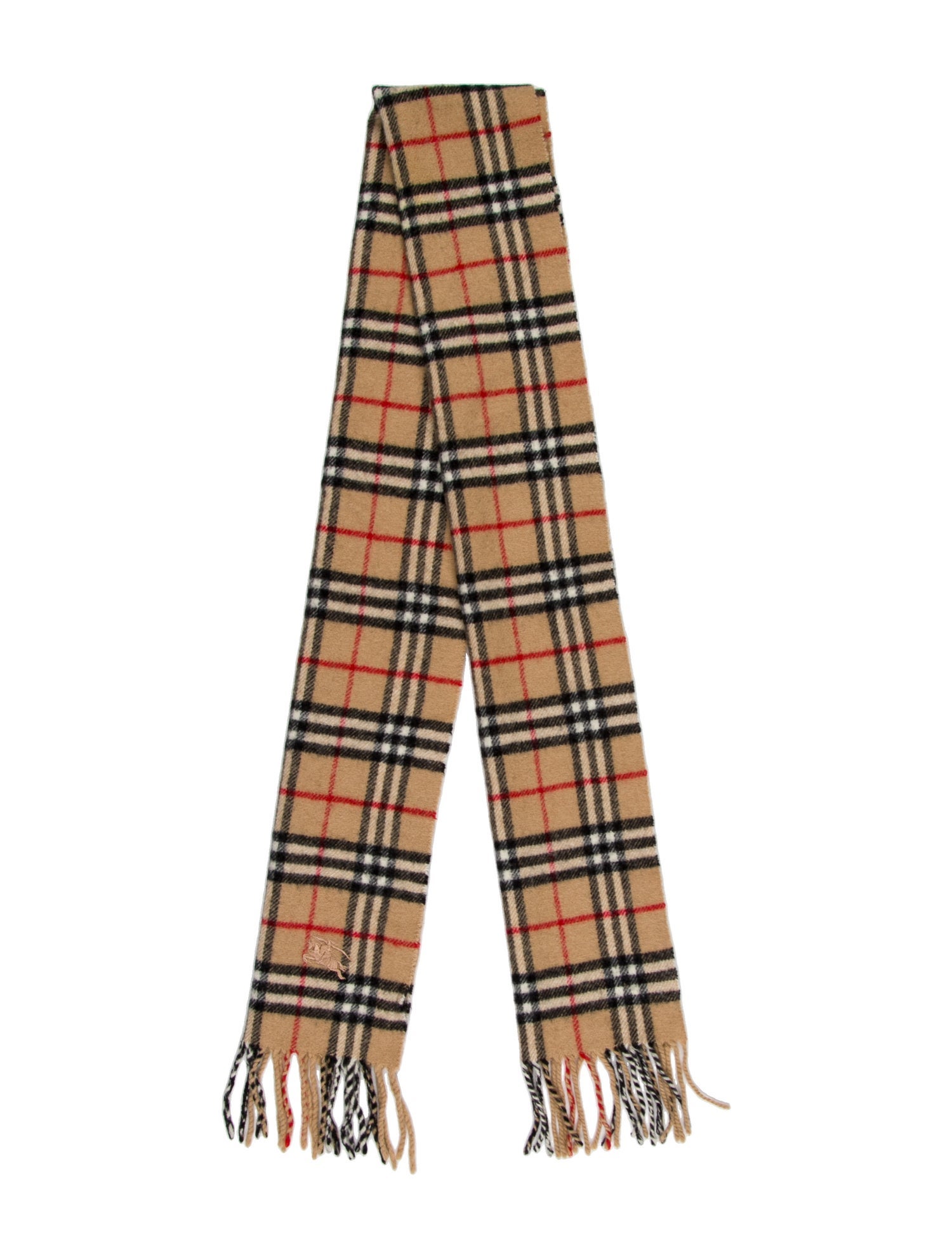 Burberry Cashmere House Check Pattern Scarf