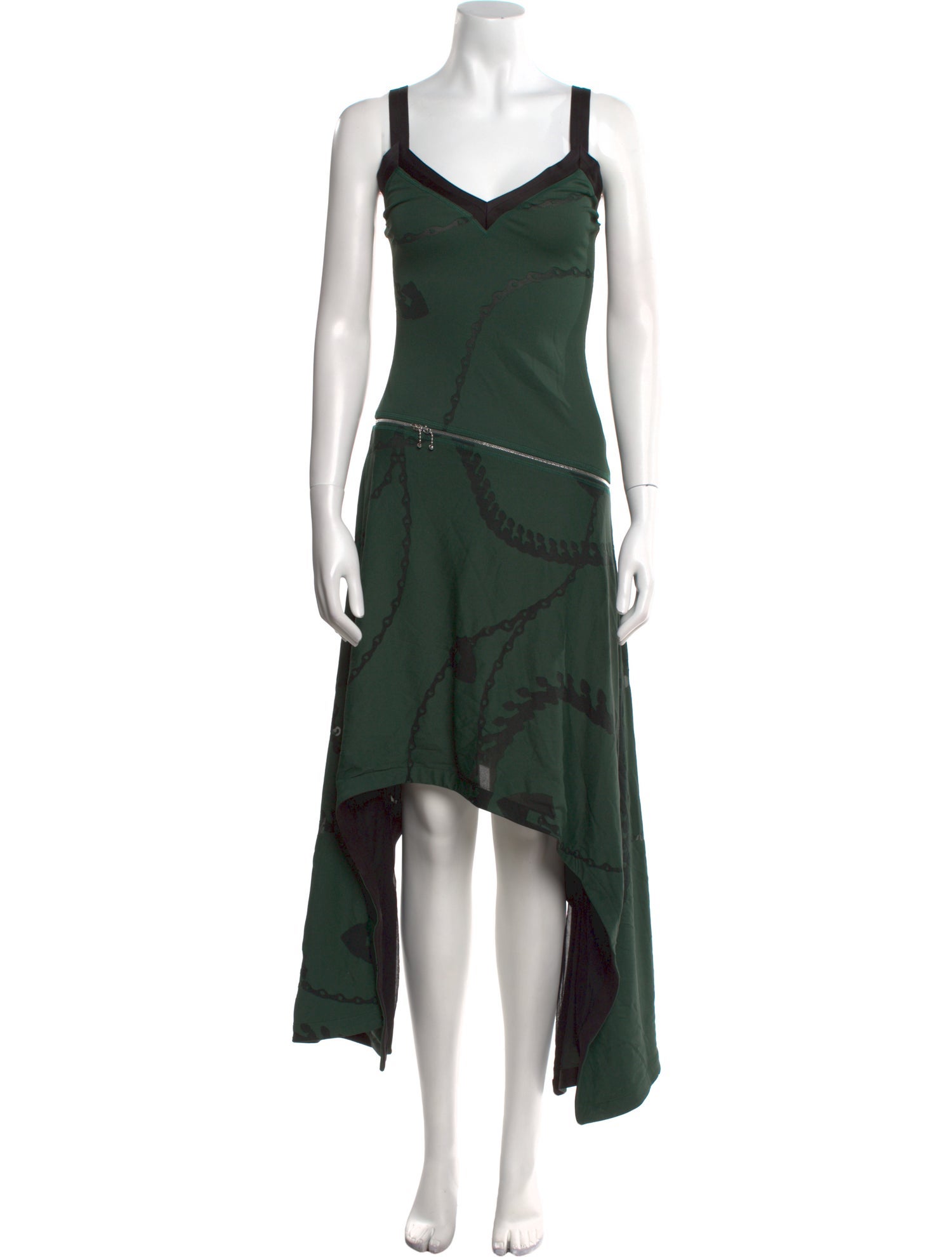 Burberry V-Neck Long Dress w/ Tags