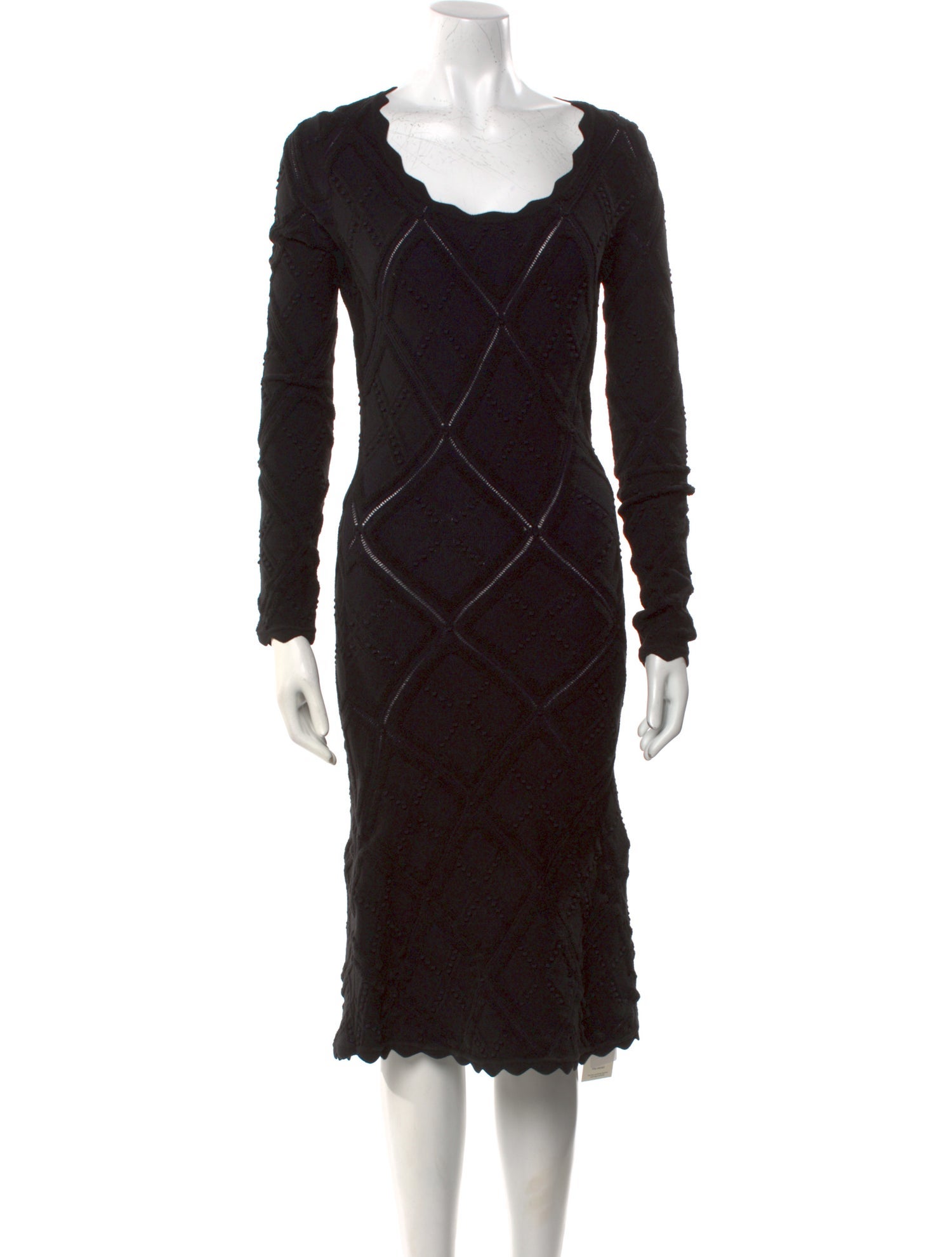Burberry Wool Midi Length Dress w/ Tags