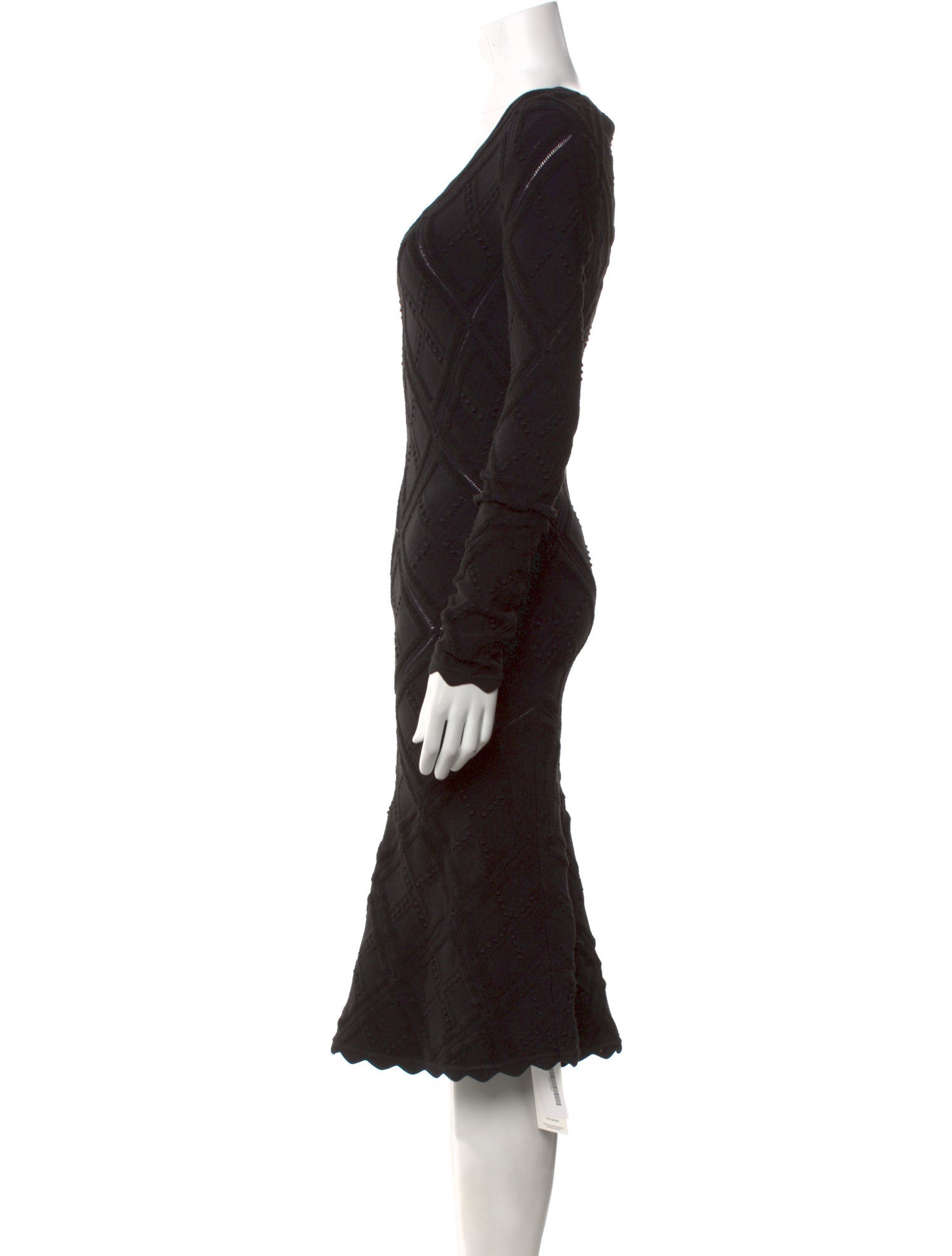 Burberry Wool Midi Length Dress w/ Tags