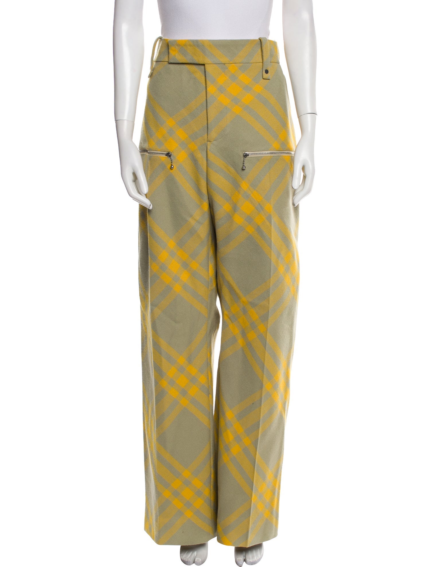 Burberry Virgin Wool Moto Pants w/ Tags