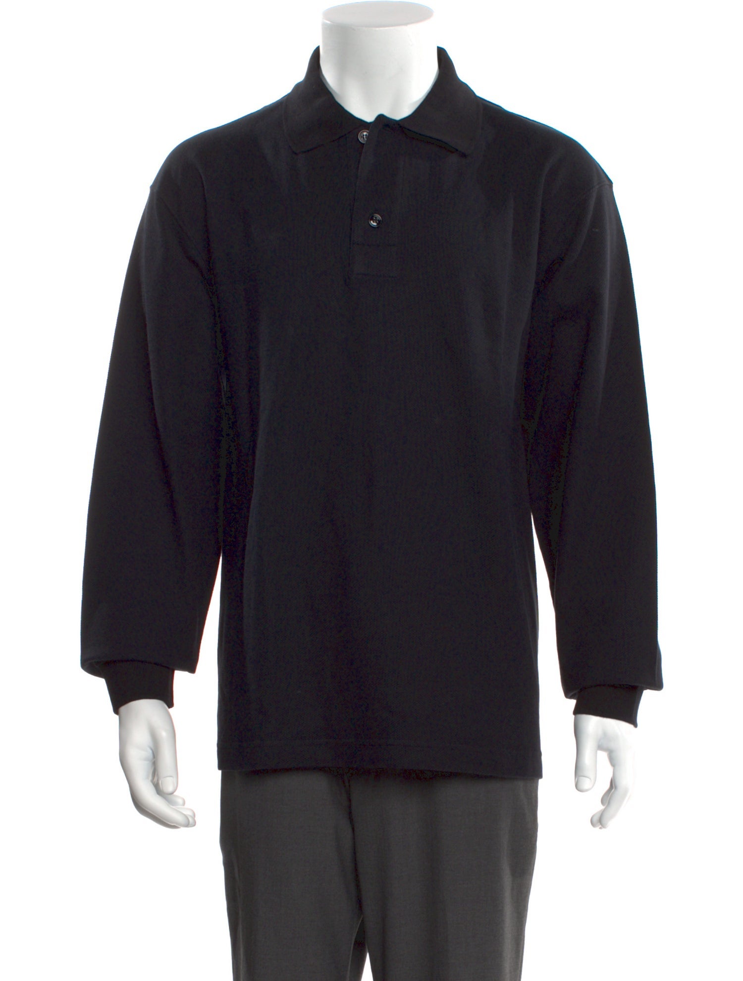 Burberry Crew Neck Long Sleeve Polo Shirt