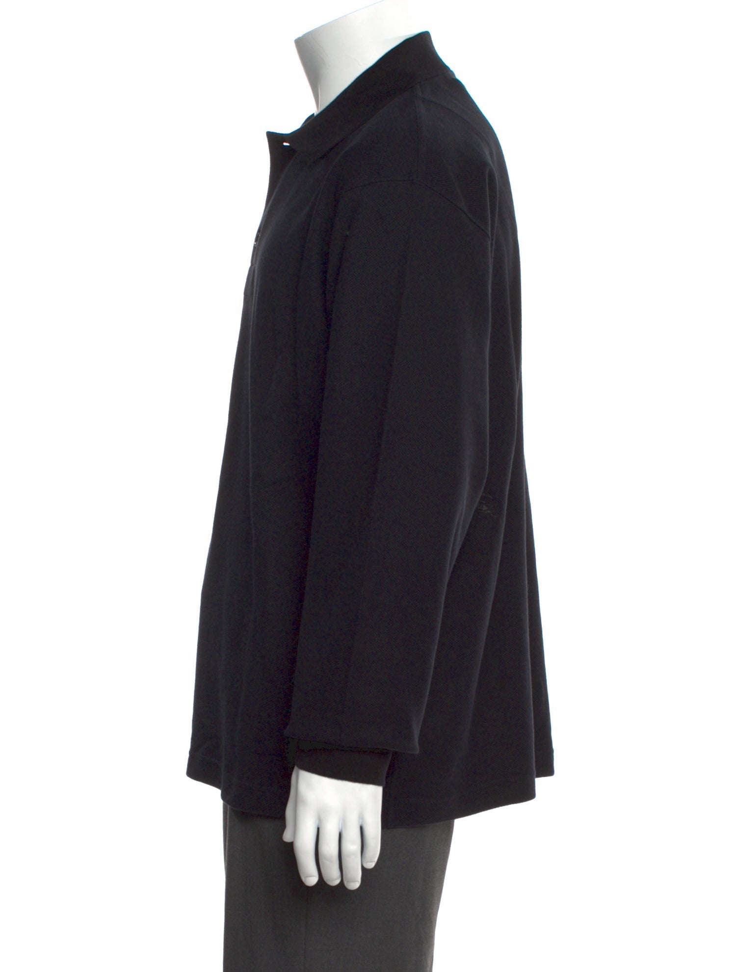 Burberry Crew Neck Long Sleeve Polo Shirt