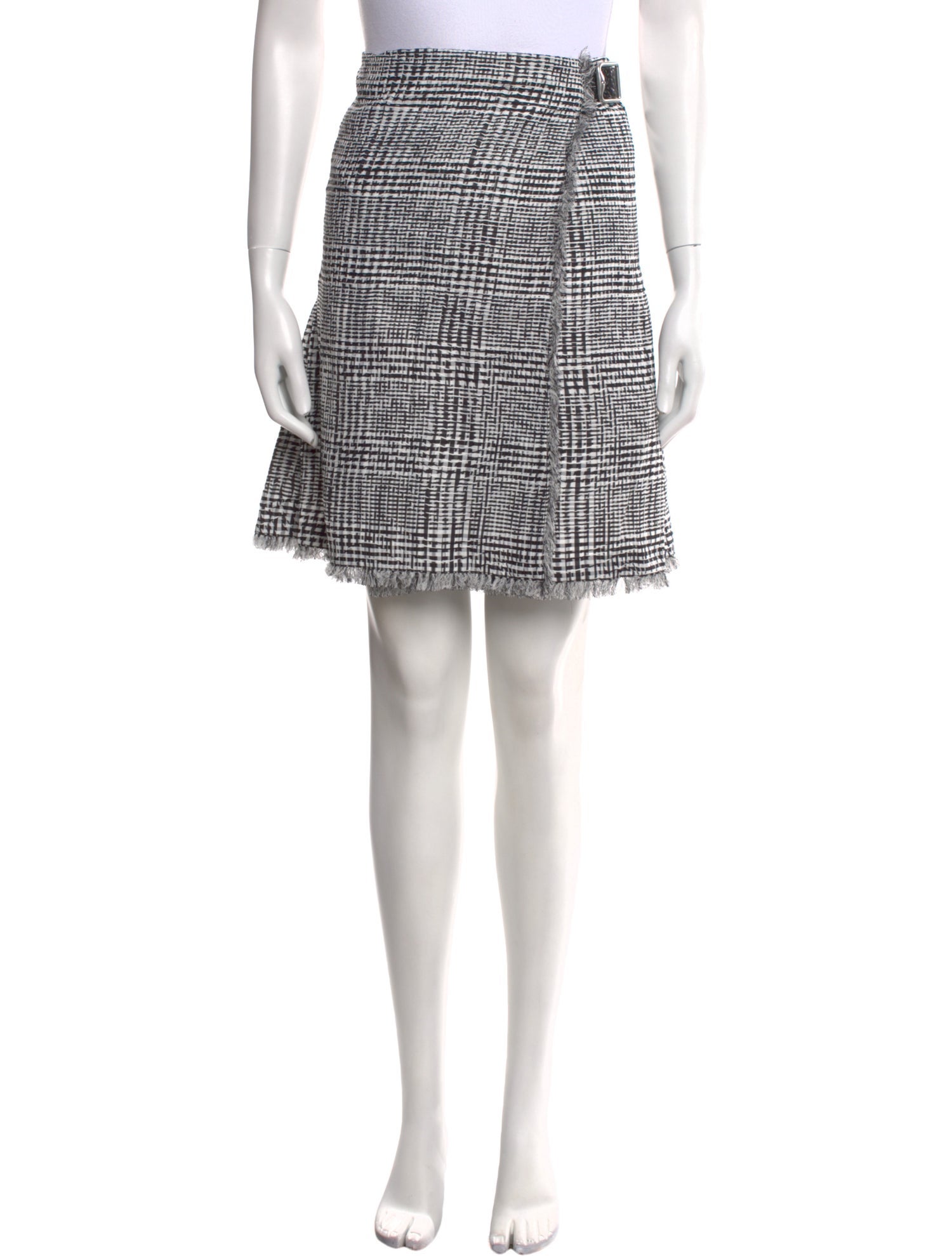 Burberry Houndstooth Print Knee-Length Skirt w/ Tags