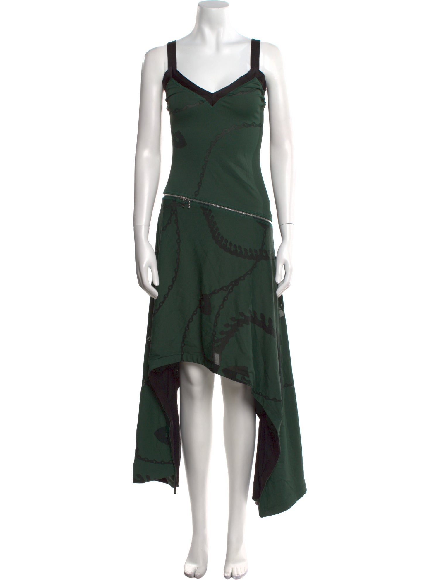 Burberry V-Neck Long Dress w/ Tags