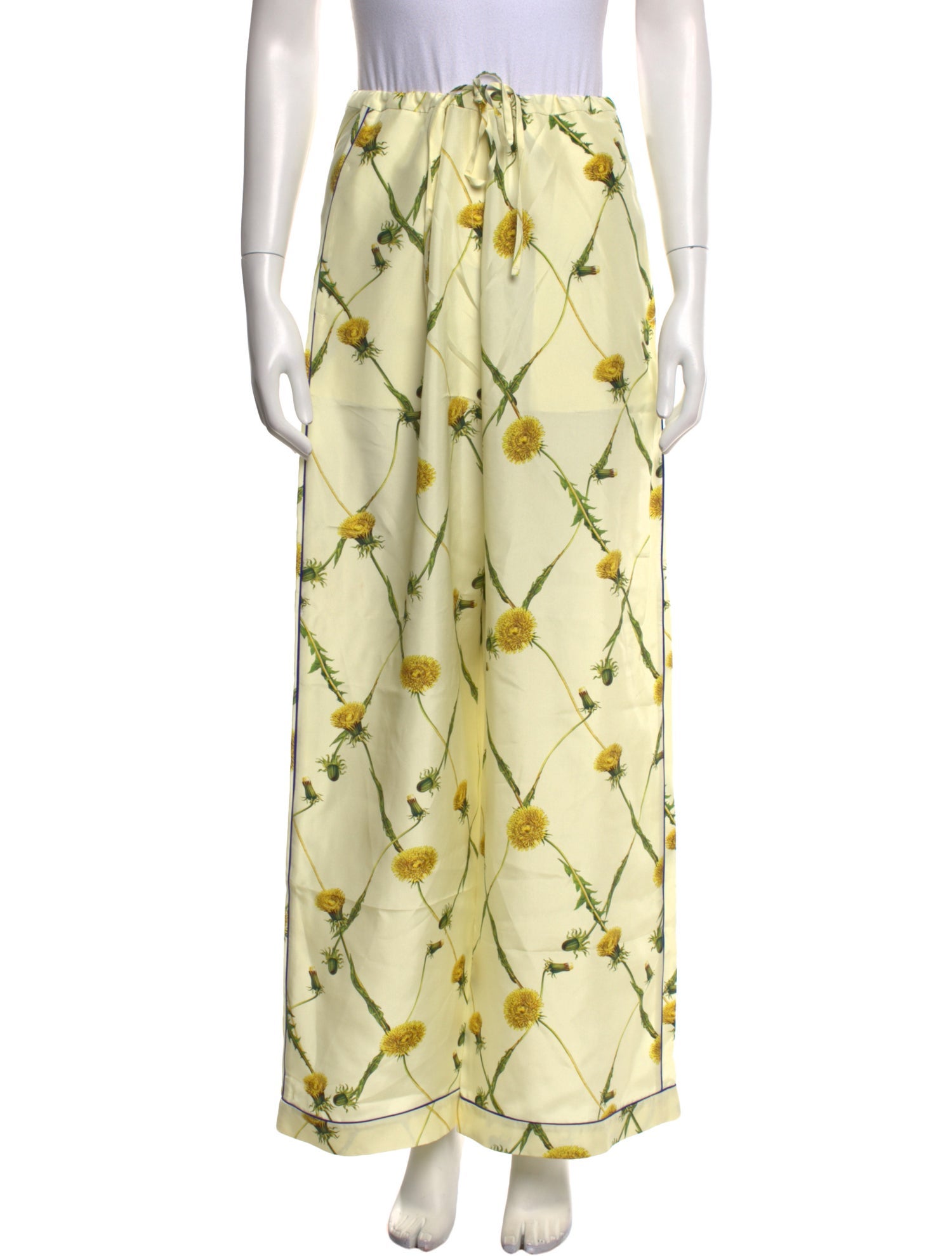 Burberry Silk Wide Leg Pants w/ Tags