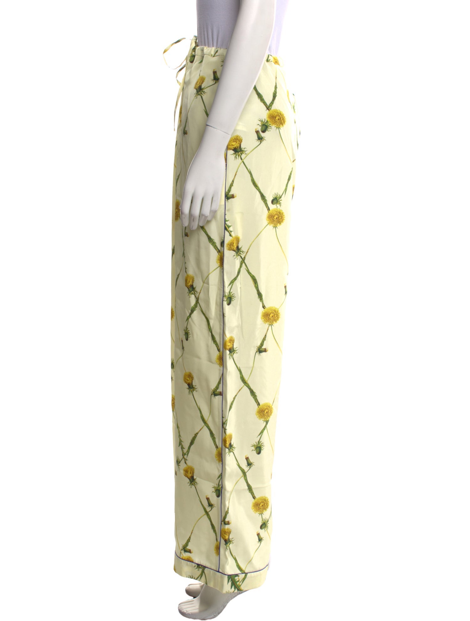 Burberry Silk Wide Leg Pants w/ Tags