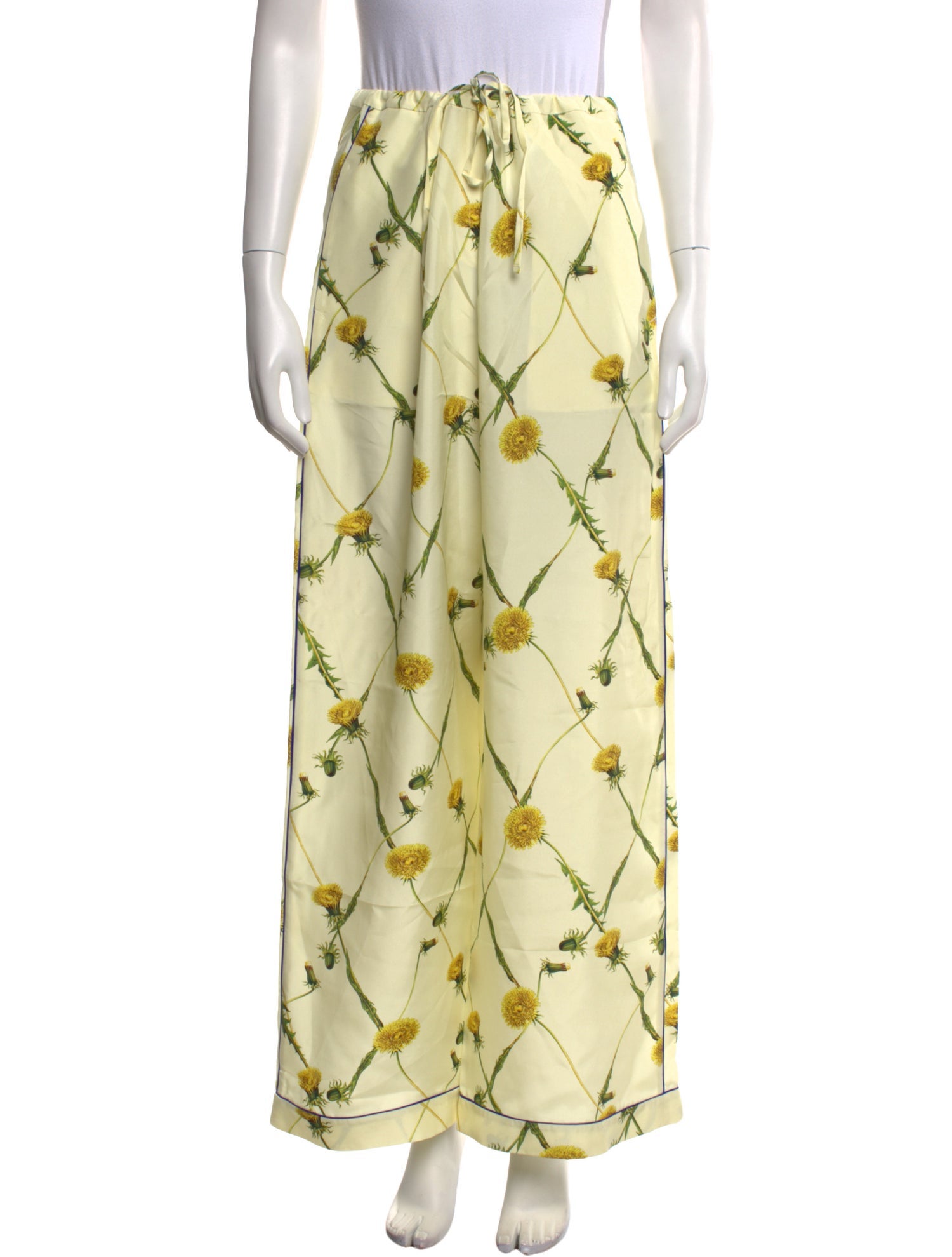 Burberry Silk Wide Leg Pants w/ Tags