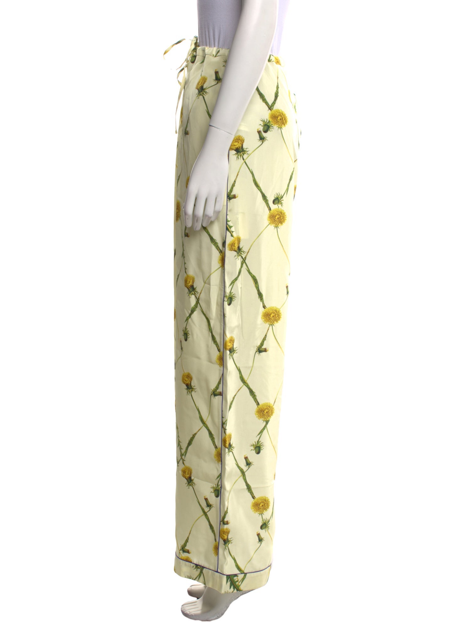 Burberry Silk Wide Leg Pants w/ Tags