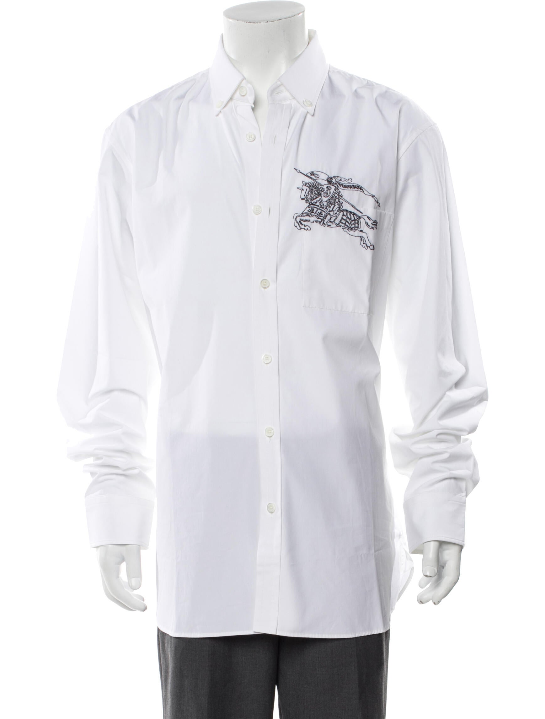 Burberry Graphic Print Long Sleeve Dress Shirt w/ Tags