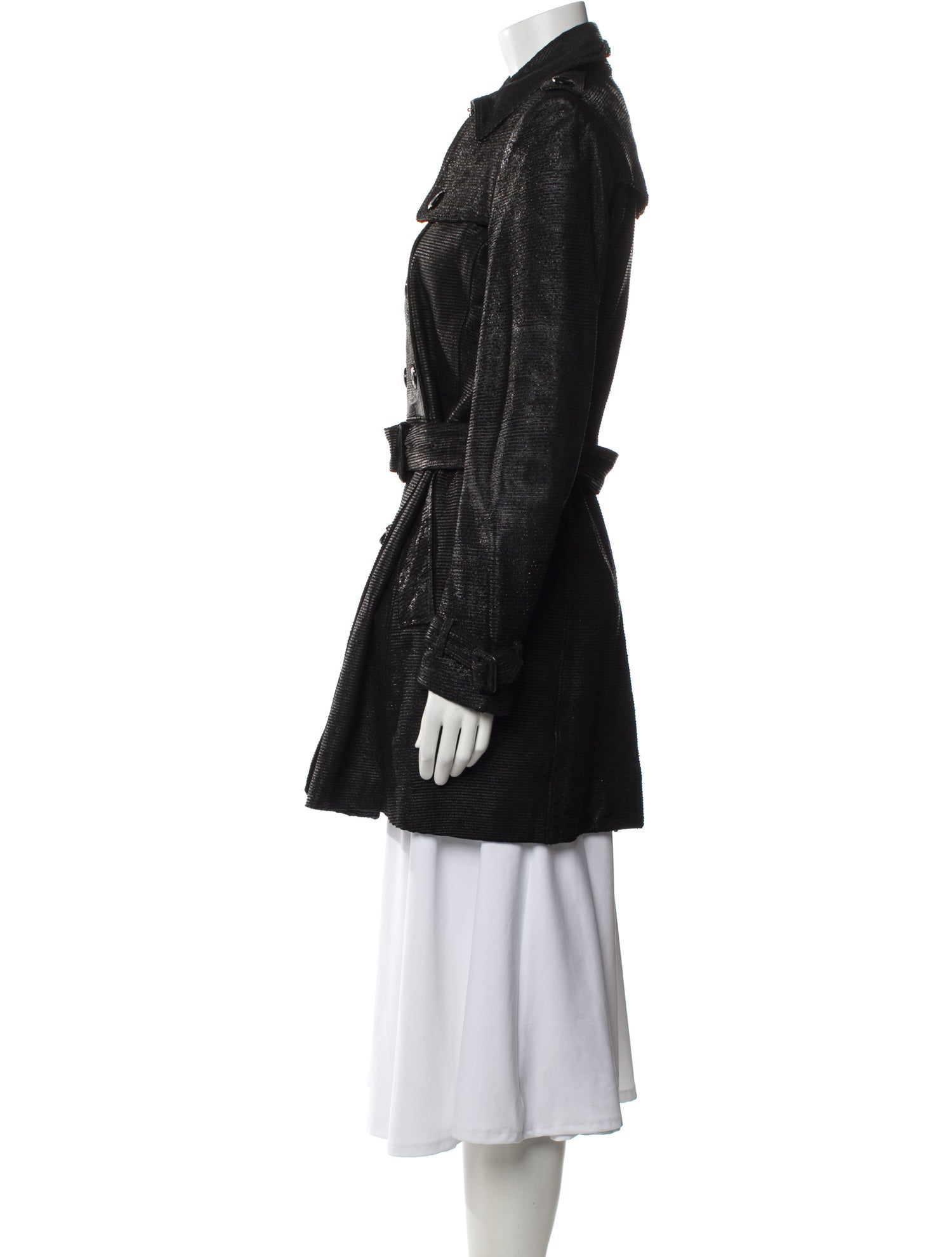 Burberry Leather Trench Coat