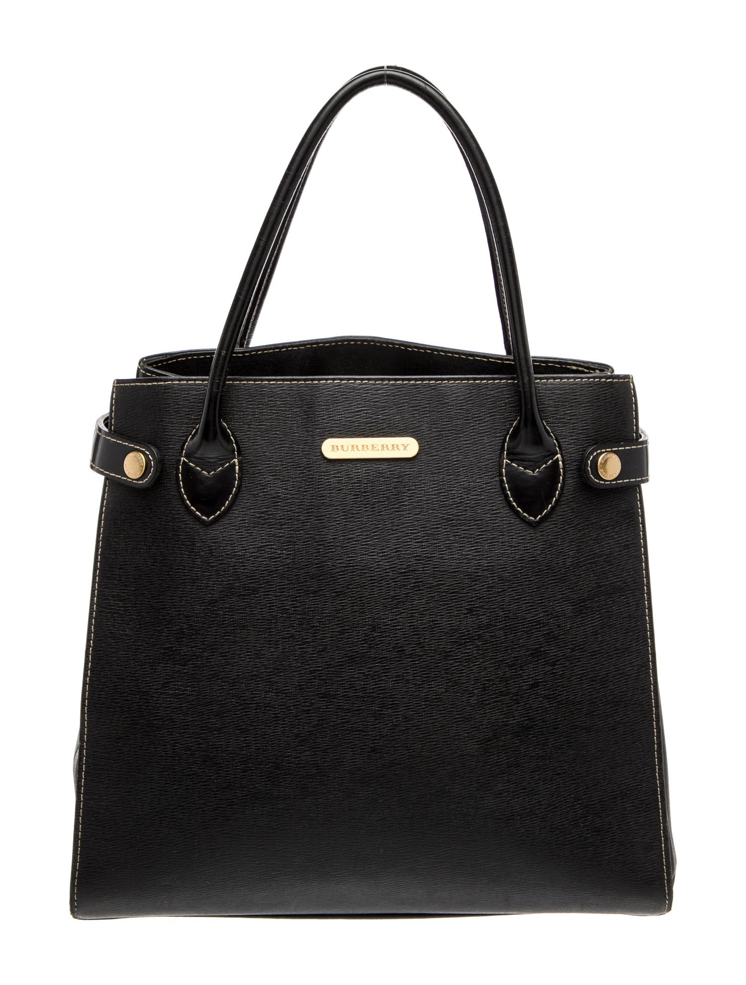 Burberry Leather Top Handle Bag