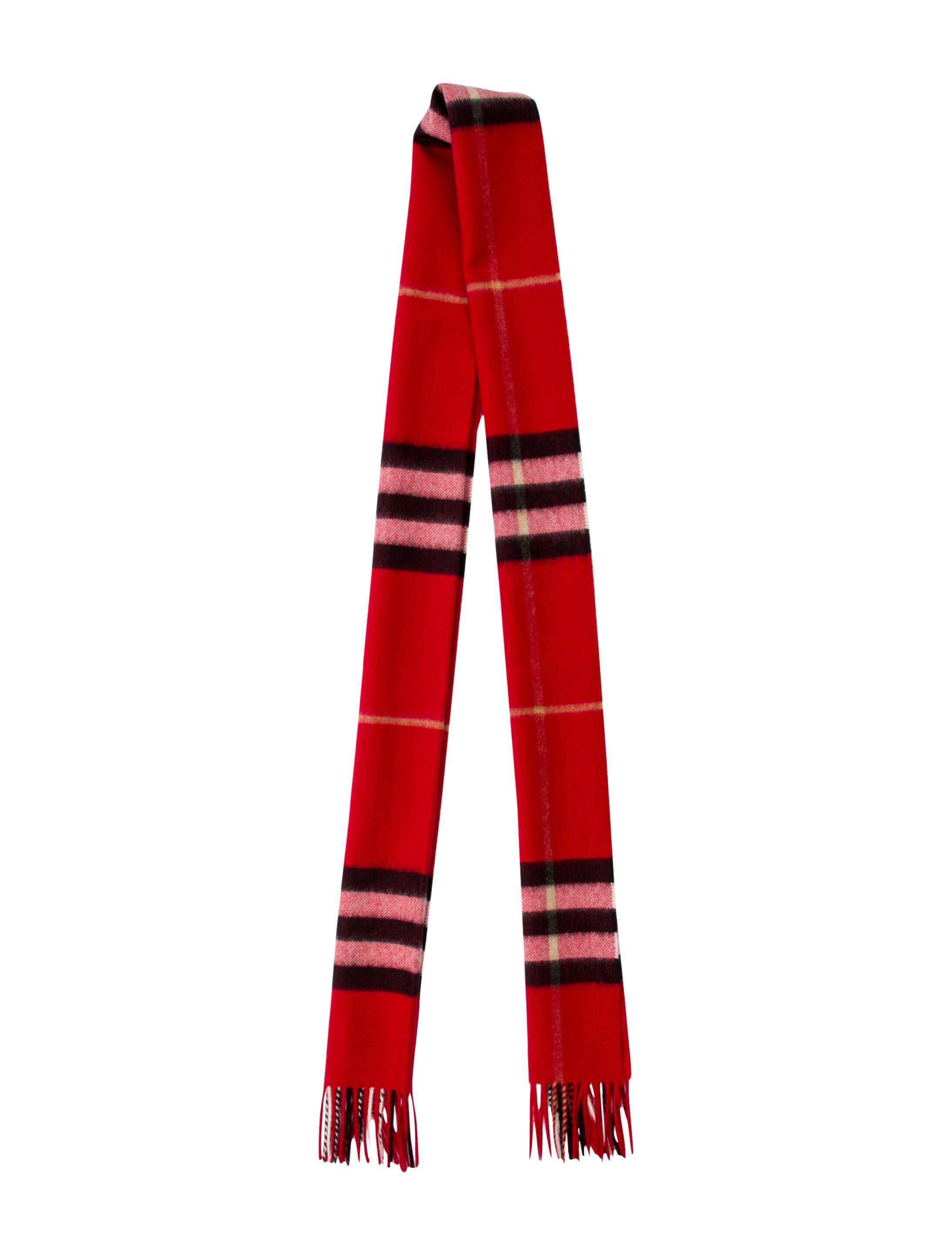 Burberry Cashmere Nova Check Pattern Scarf