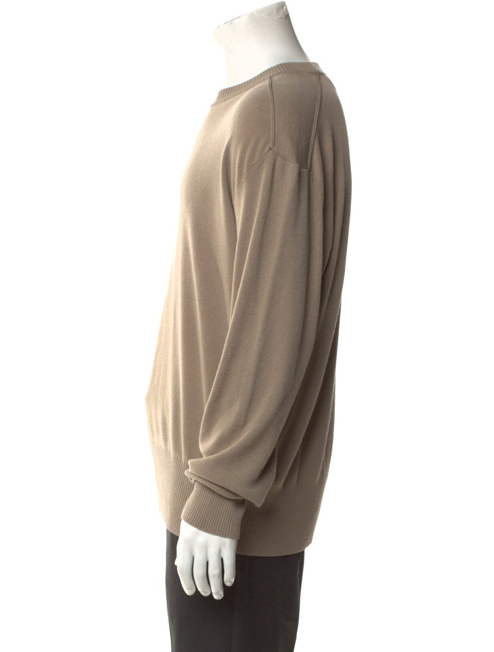 Burberry Wool Pullover Neutrals Patch Pockets Lon… - image 2