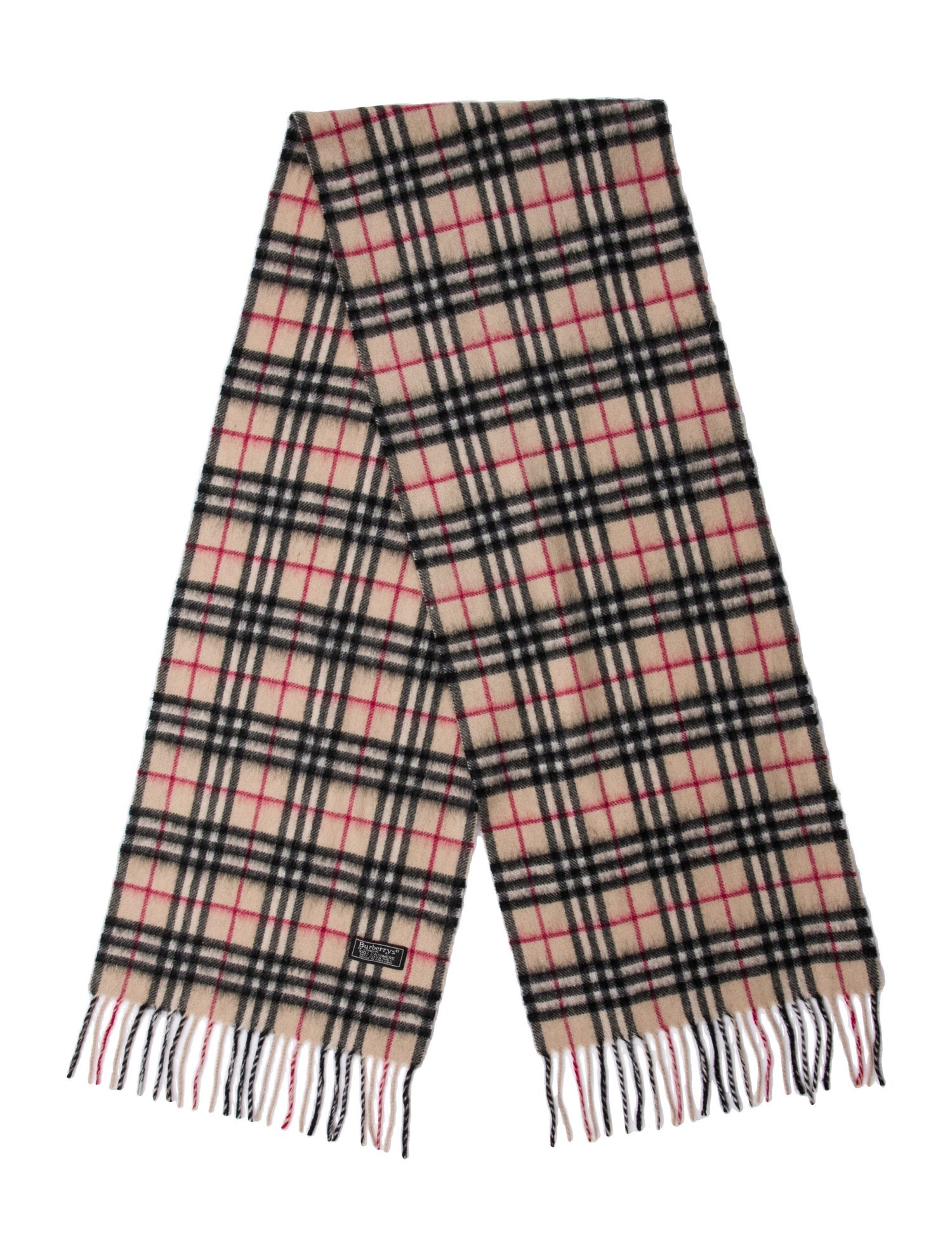 Burberry Cashmere House Check Pattern Scarf