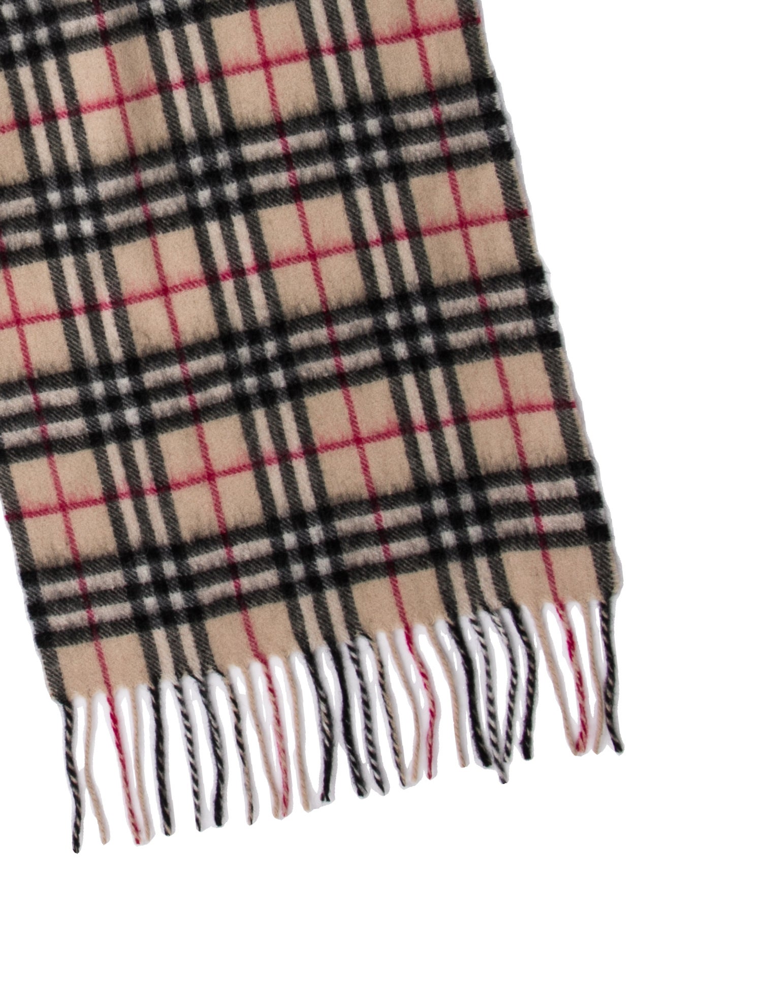 Burberry Cashmere House Check Pattern Scarf