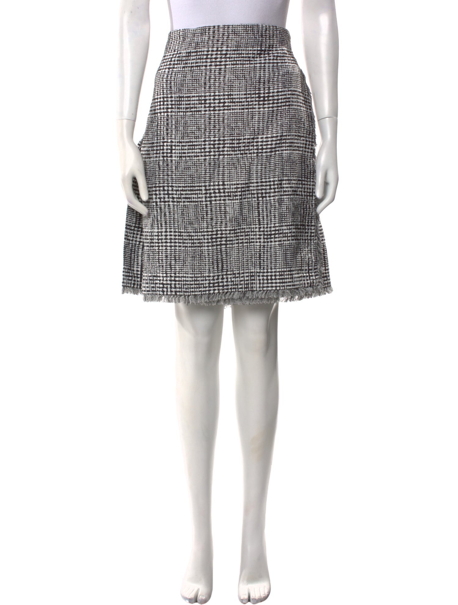 Burberry Plaid Print Knee-Length Skirt w/ Tags