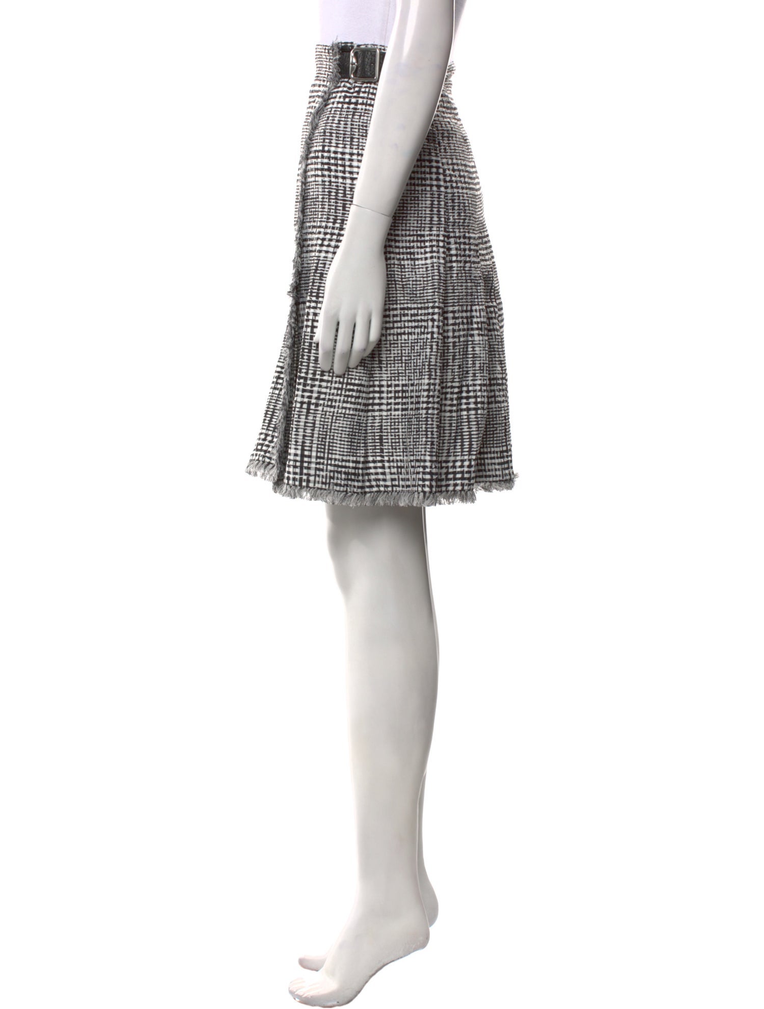 Burberry Plaid Print Knee-Length Skirt w/ Tags