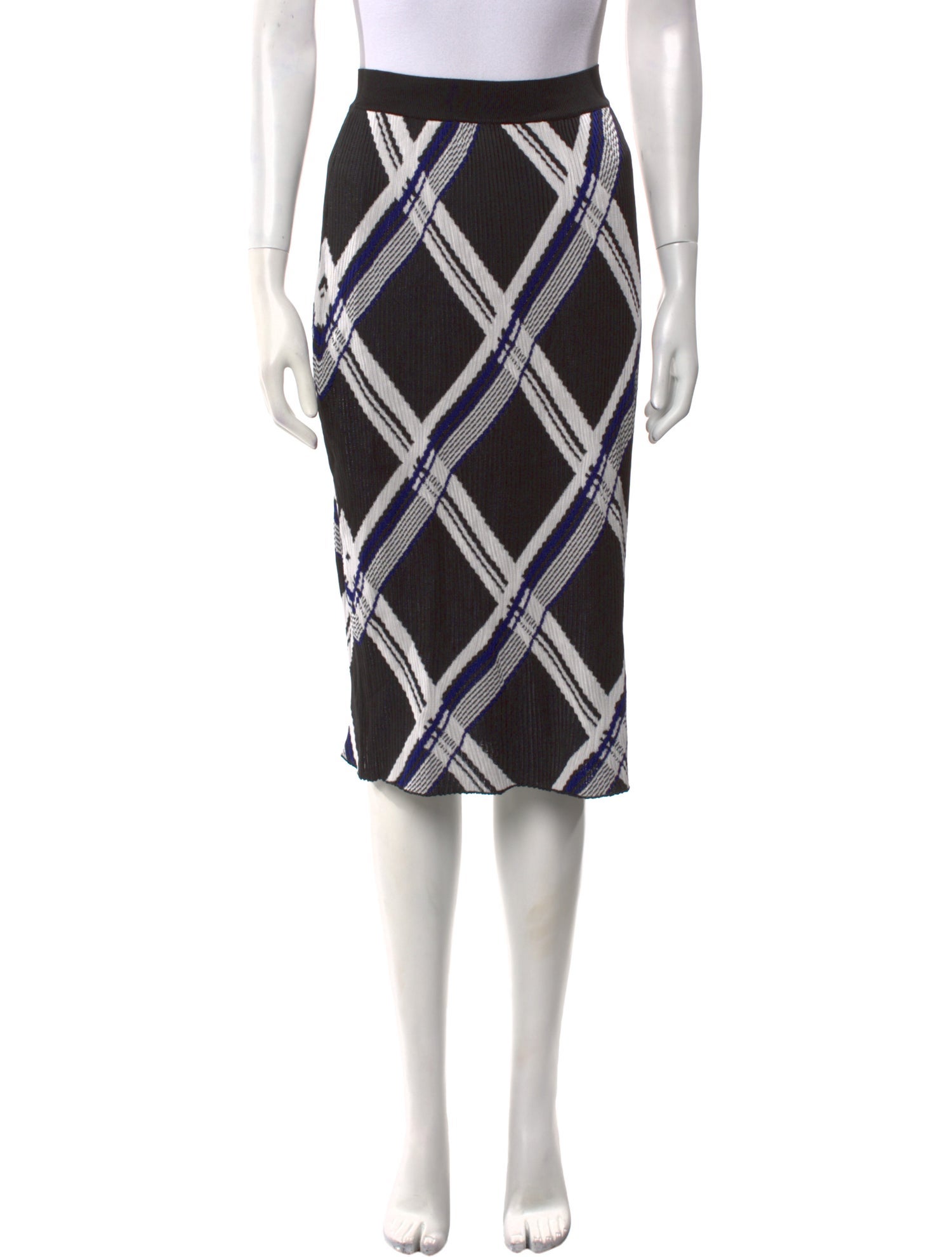 Burberry Silk Knee-Length Skirt w/ Tags