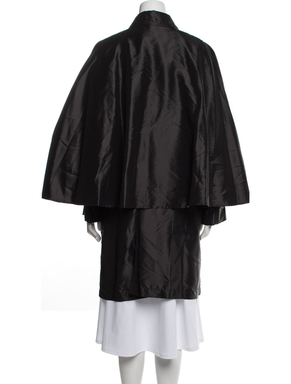 Burberry Coat Black Exploded Check Pattern Pointe… - image 3