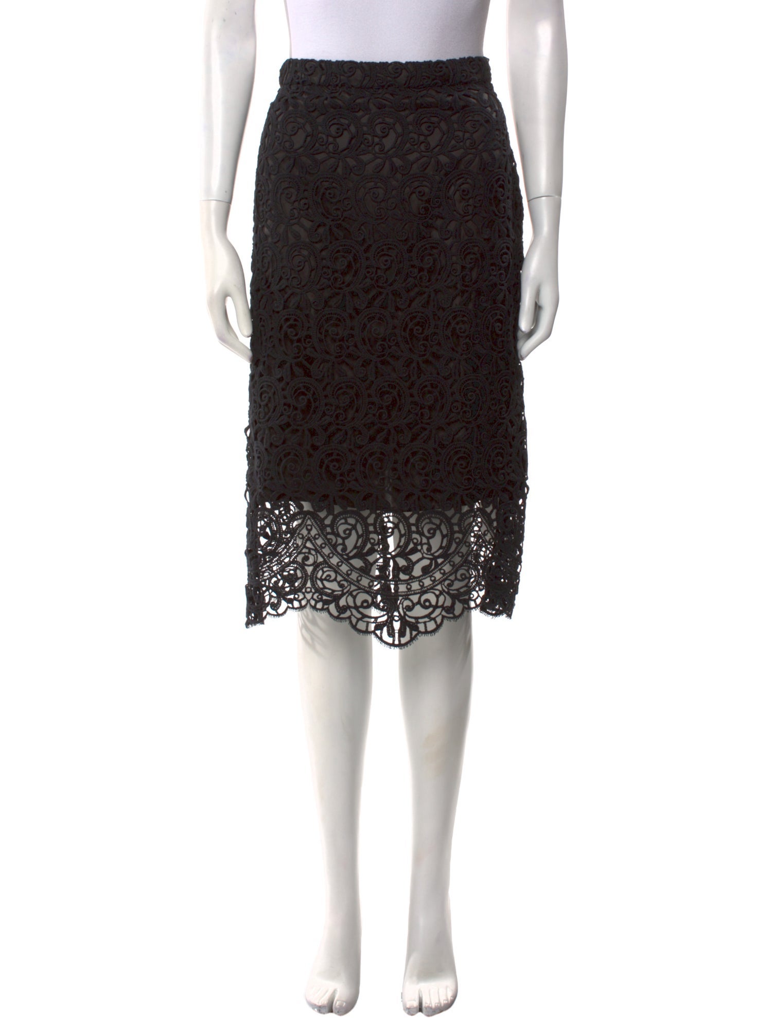 Burberry Lace Pattern Knee-Length Skirt w/ Tags