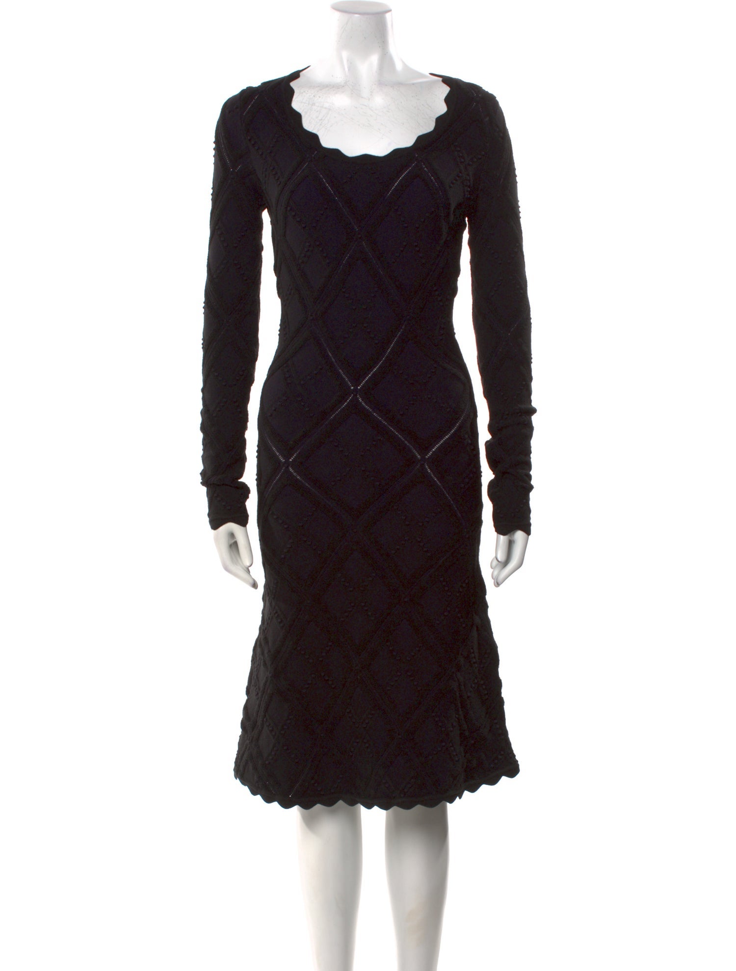 Burberry Wool Midi Length Dress w/ Tags