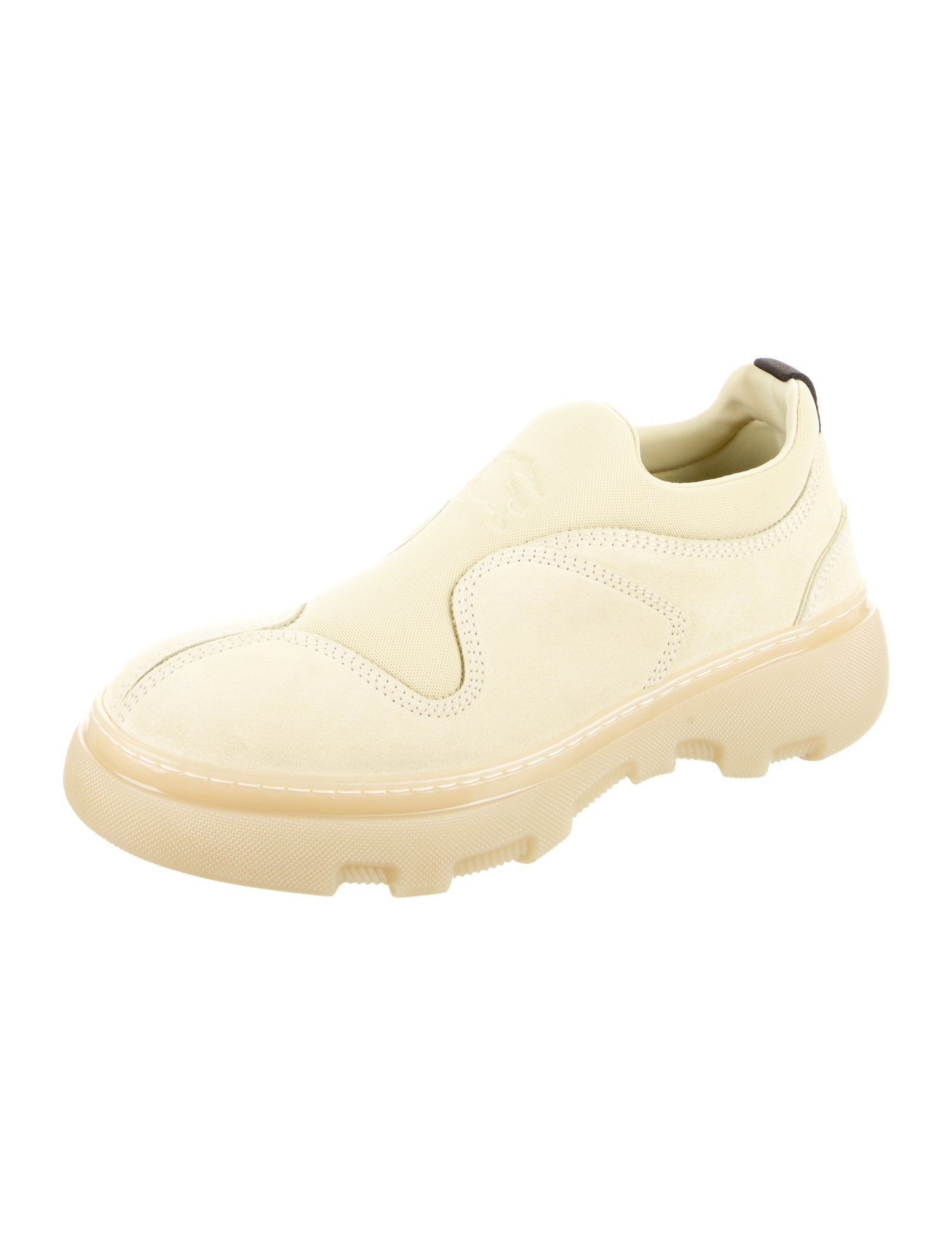 Burberry Suede Mesh Accents Athletic Sneakers