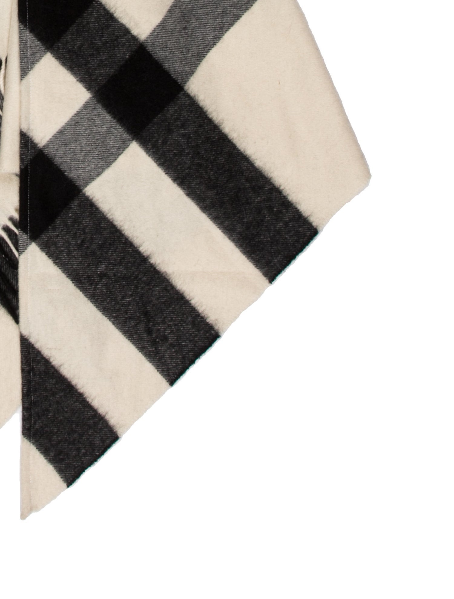 Burberry Cashmere Plaid Print Bandana