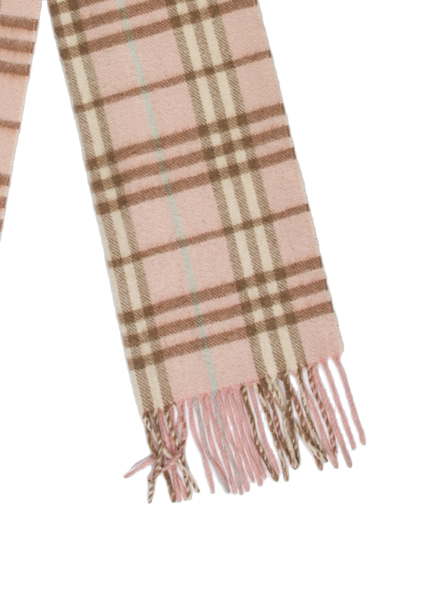 Burberry Cashmere House Check Pattern Scarf