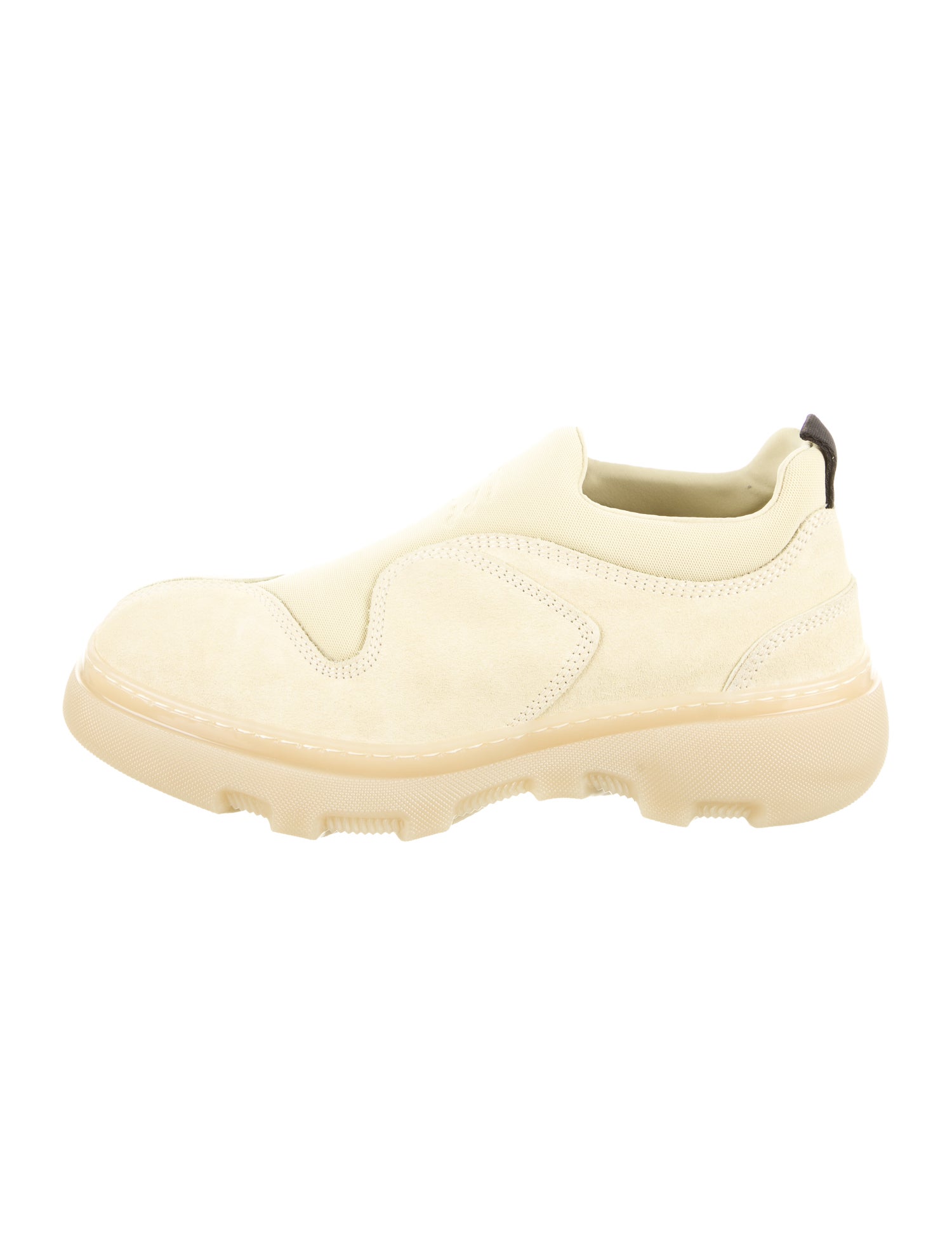 Burberry Suede Mesh Accents Sneakers