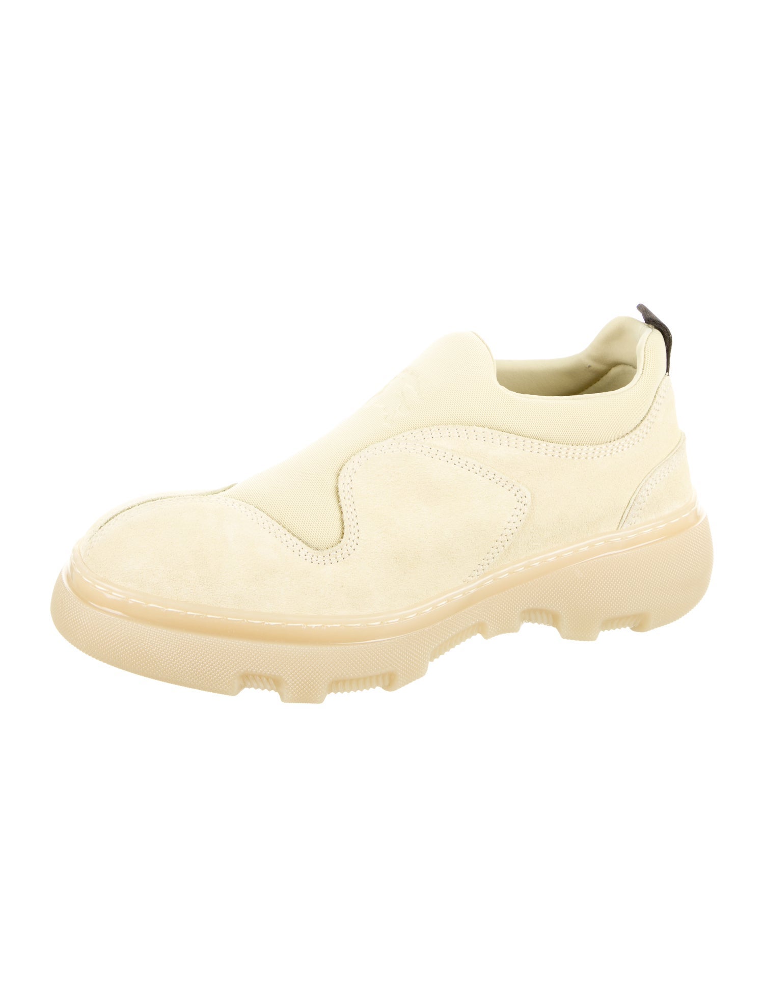 Burberry Suede Mesh Accents Sneakers
