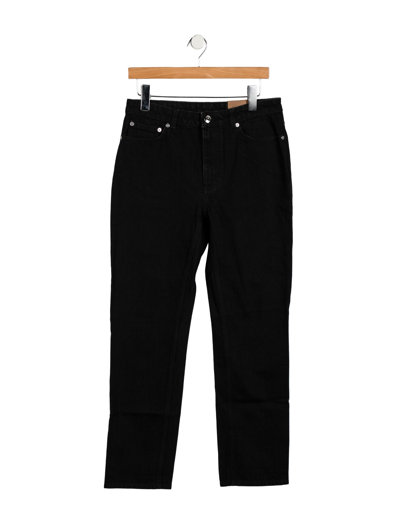 Burberry Mid-Rise Straight Leg Jeans