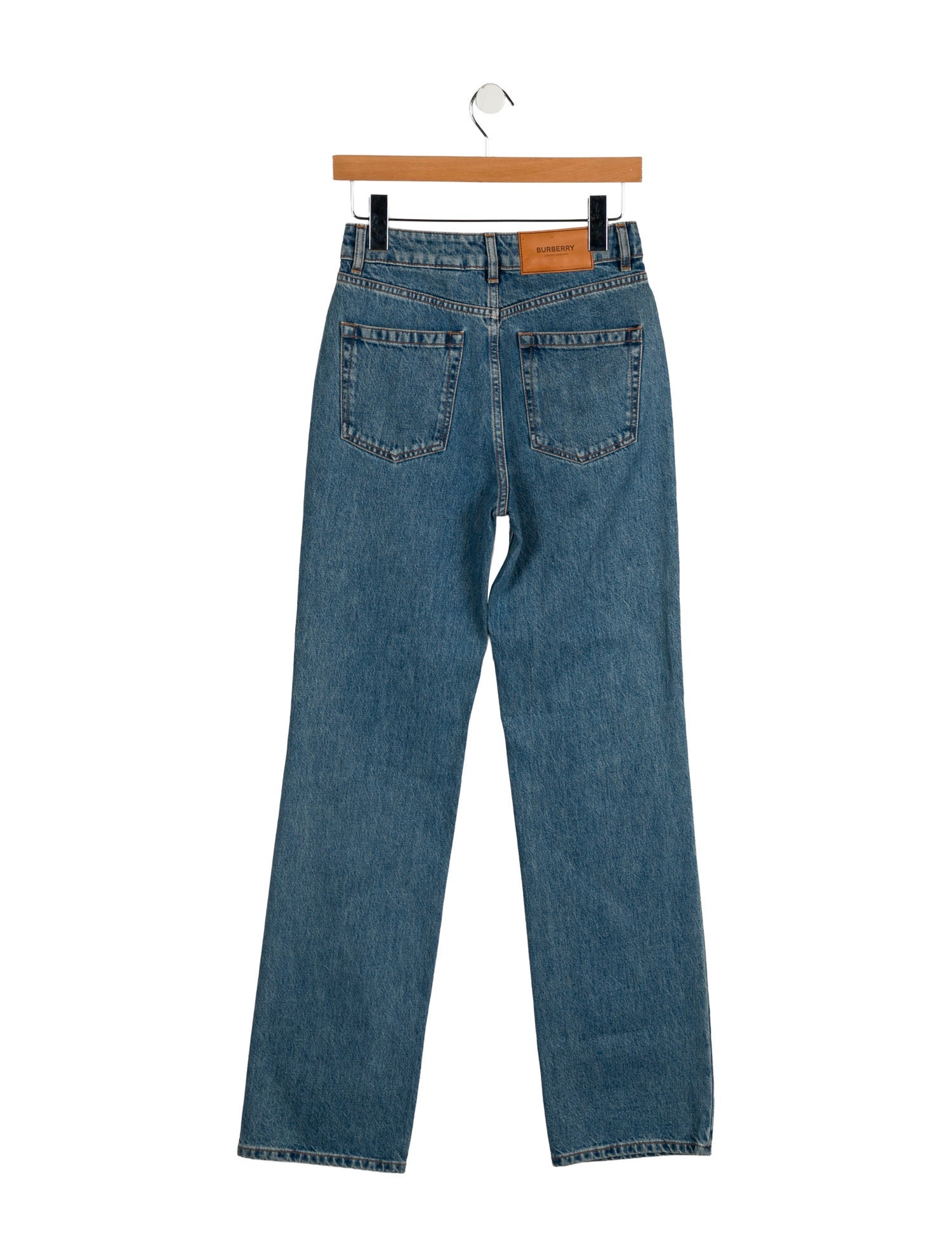 Burberry High-Rise Straight Leg Jeans w/ Tags