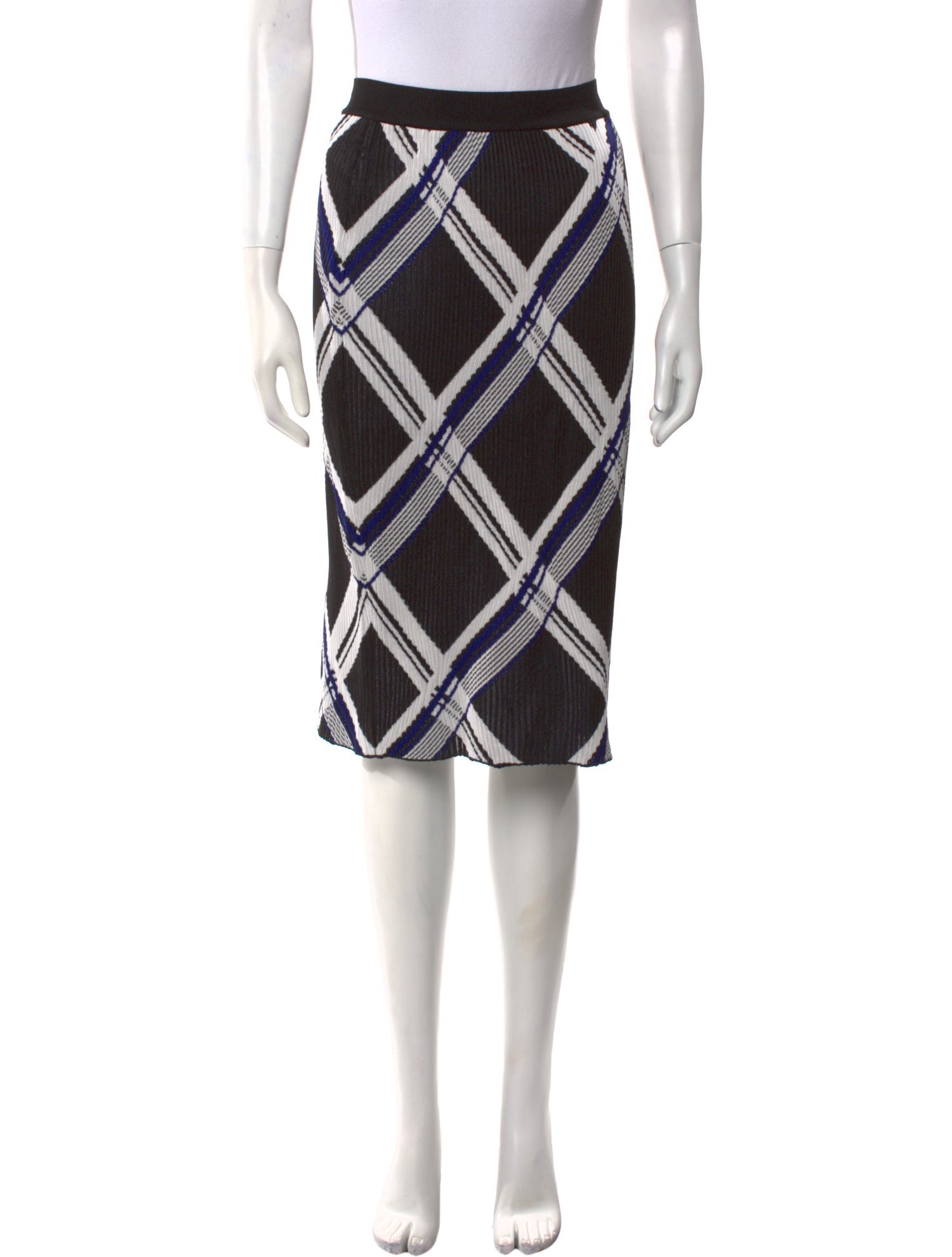 Burberry Silk Knee-Length Skirt w/ Tags