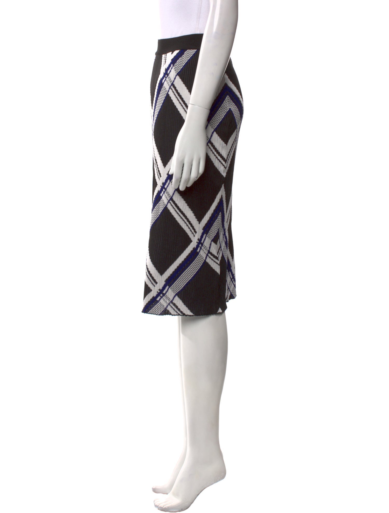 Burberry Silk Knee-Length Skirt w/ Tags