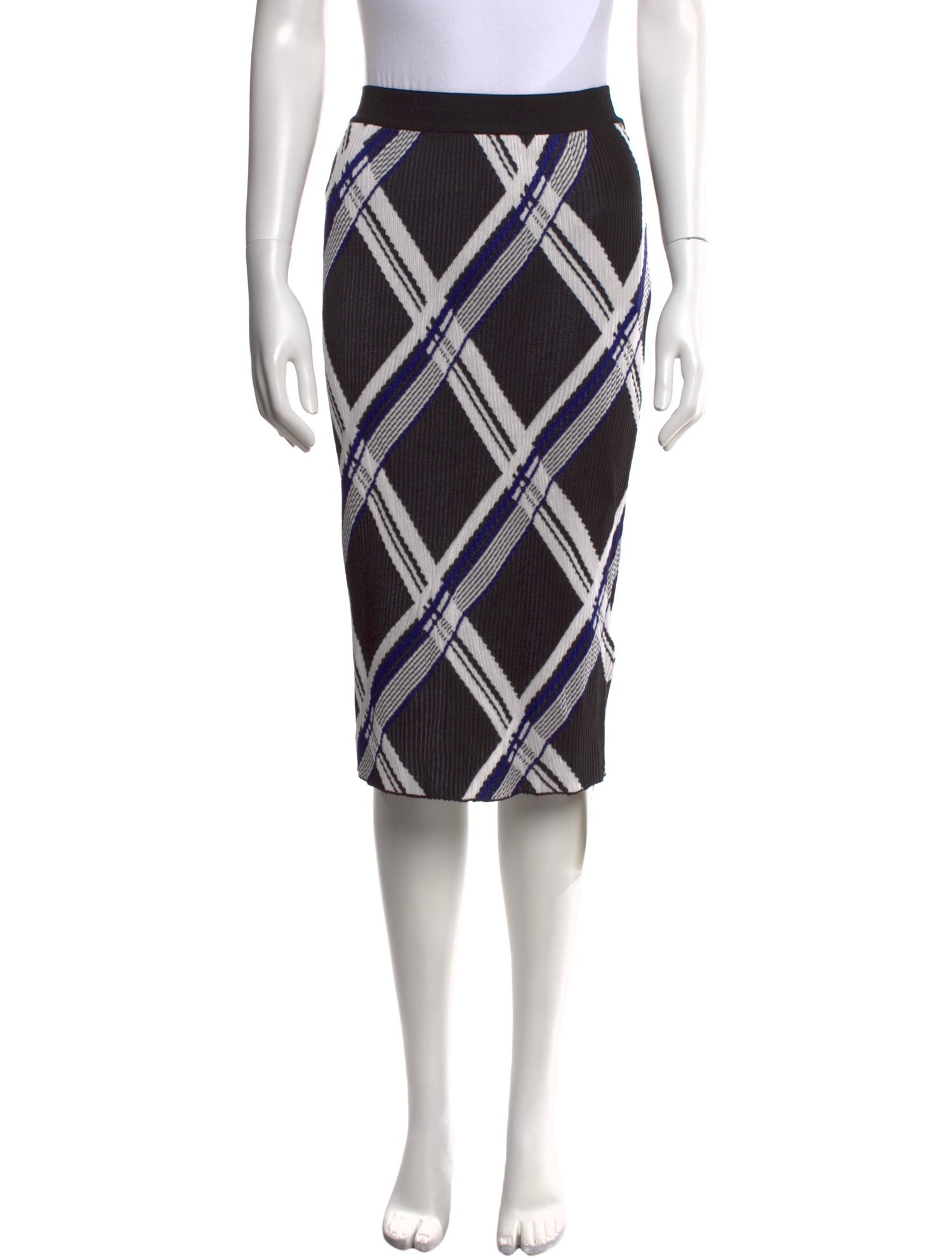 Burberry Silk Knee-Length Skirt w/ Tags