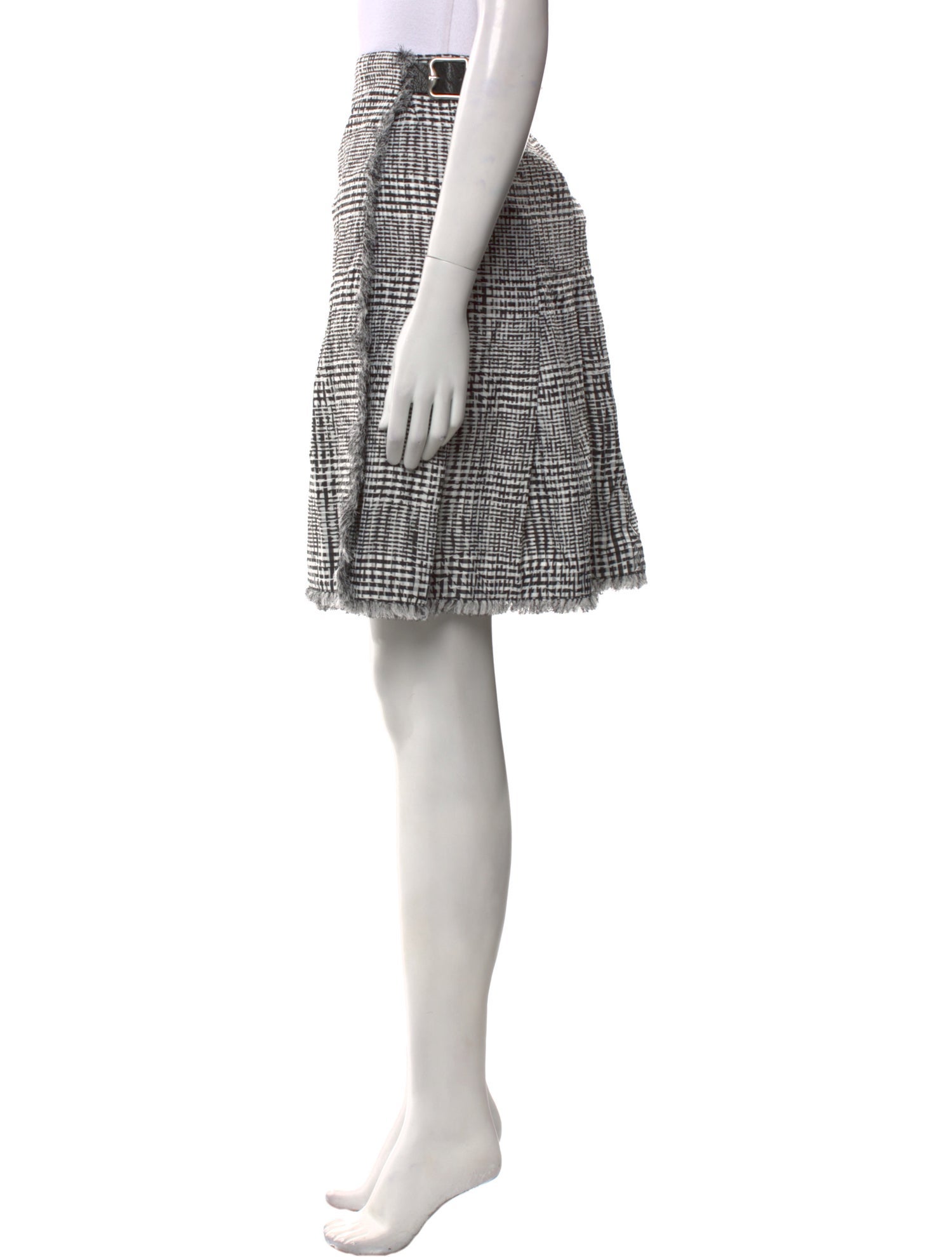 Burberry Plaid Print Knee-Length Skirt w/ Tags