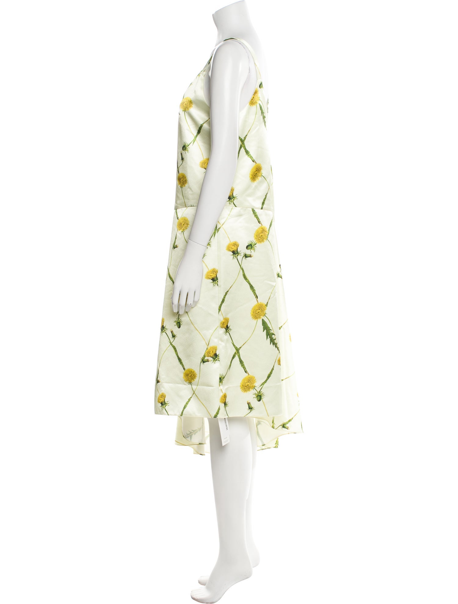 Burberry Floral Print Midi Length Dress w/ Tags