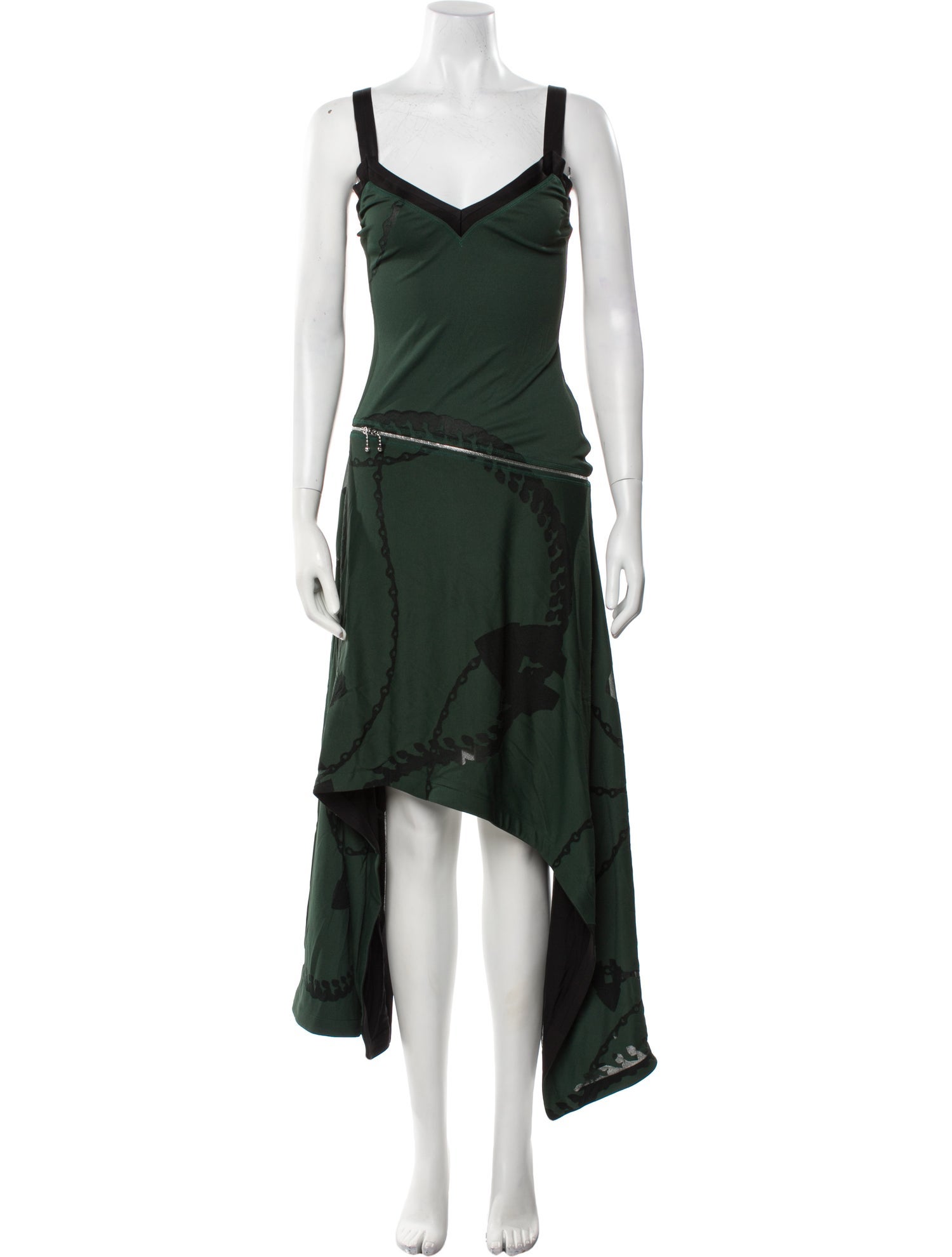 Burberry V-Neck Long Dress